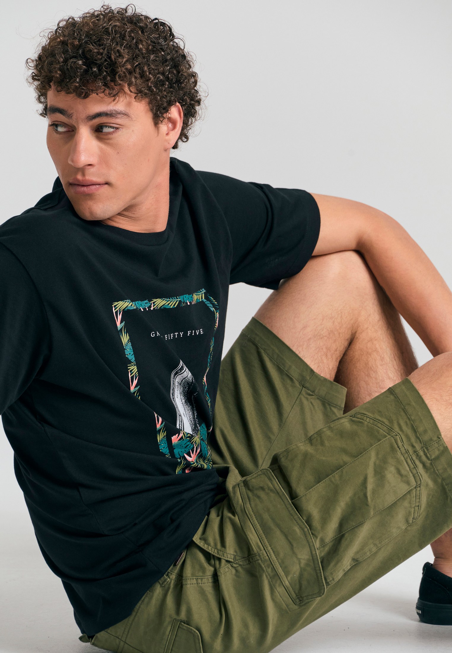 Men's Shorts Funky Buddha Khaki