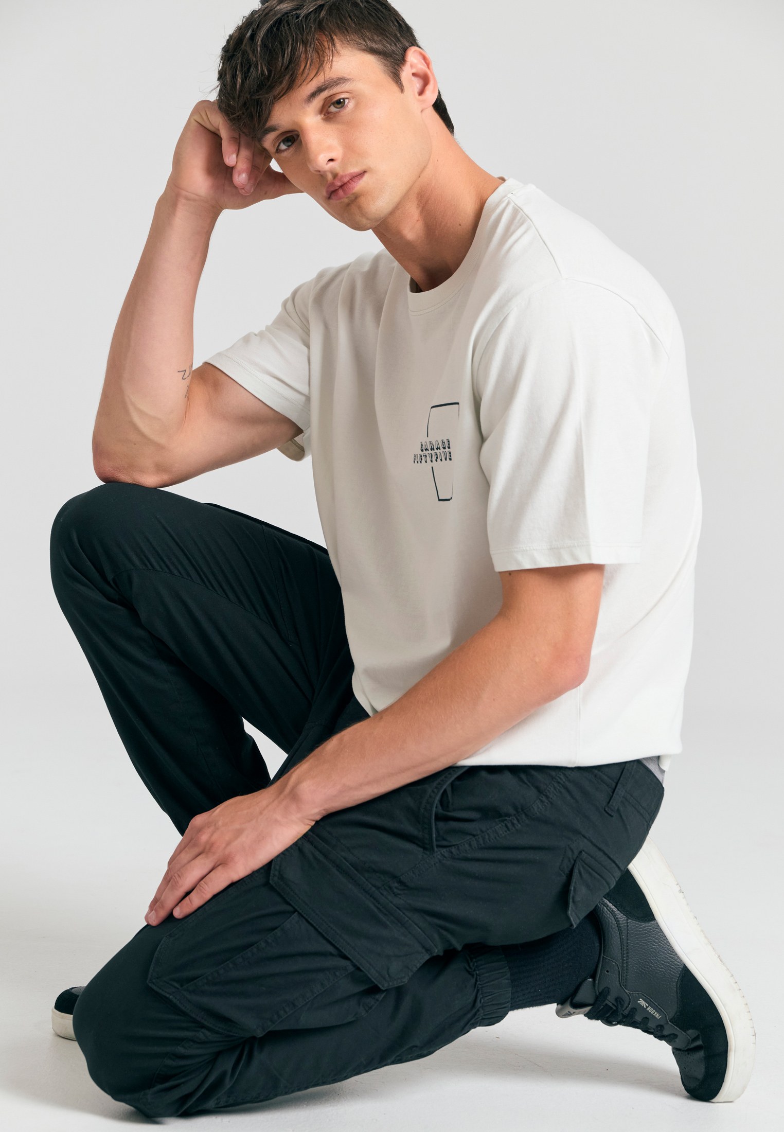 Men's Shirts Funky Buddha Beige