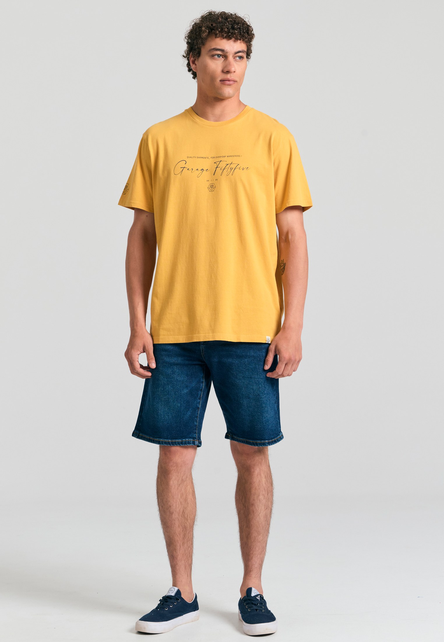 Men's Shirts Funky Buddha Yellow