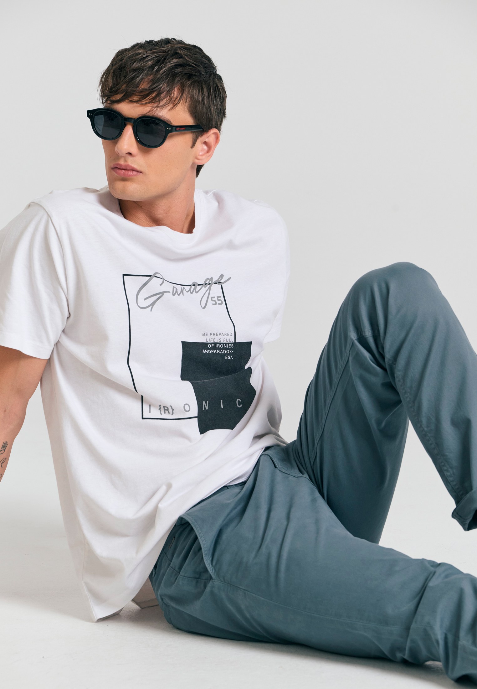 Men's Shirts Funky Buddha White