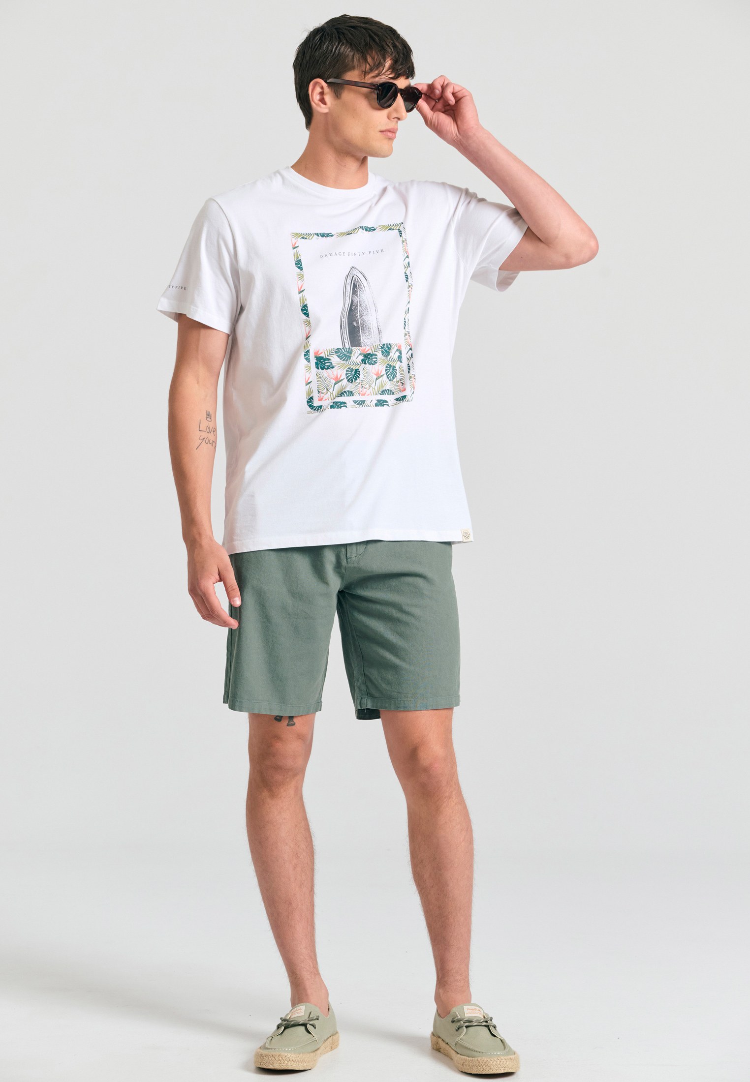 Men's Shirts Funky Buddha White