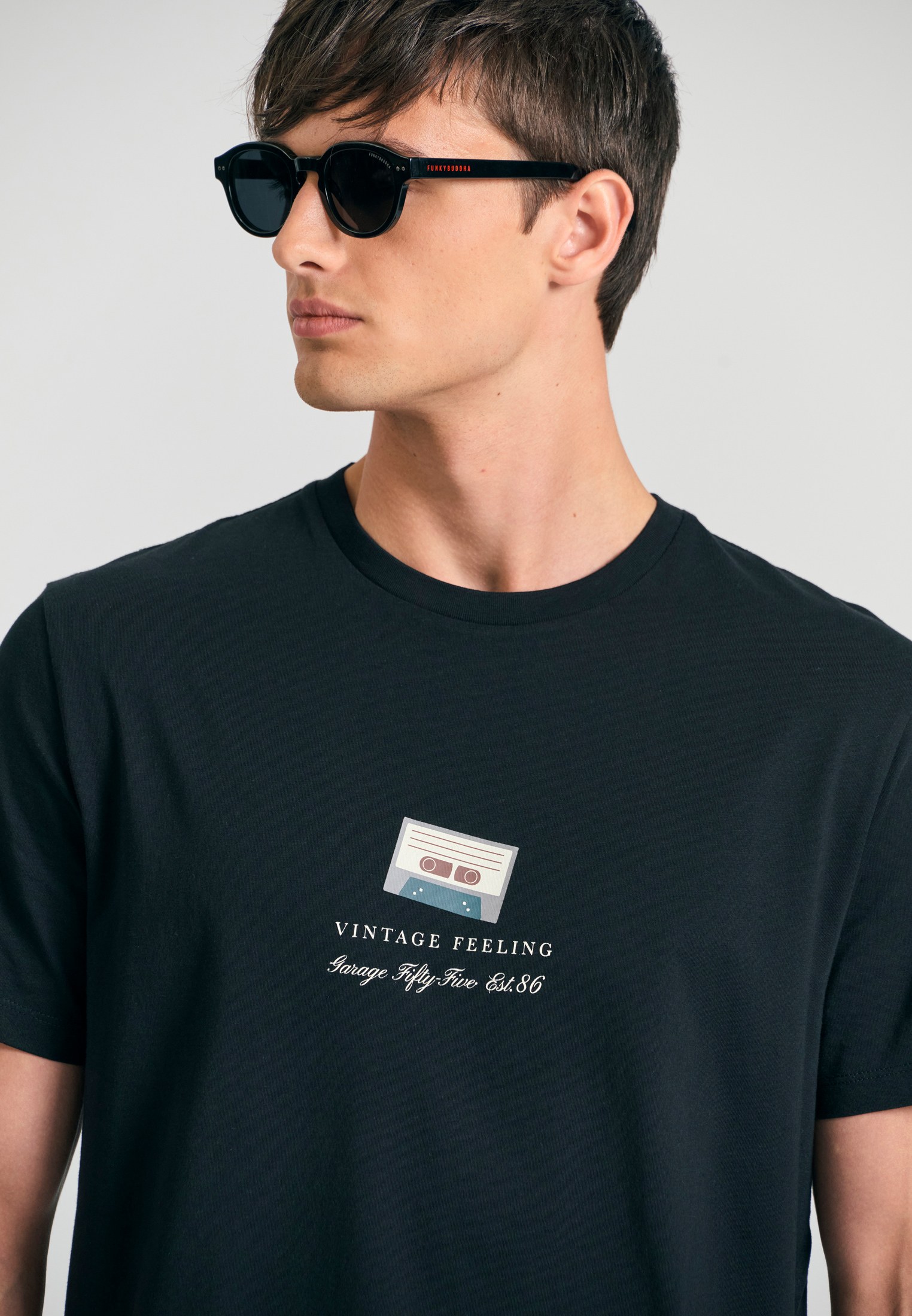 Men's Shirts Funky Buddha Black