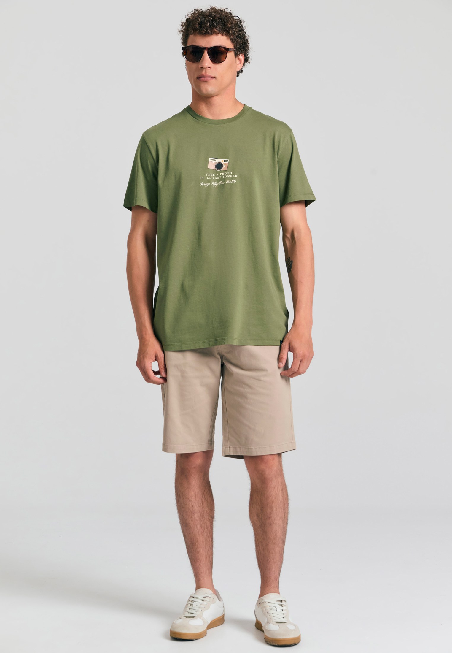 Men's Shirts Funky Buddha Green