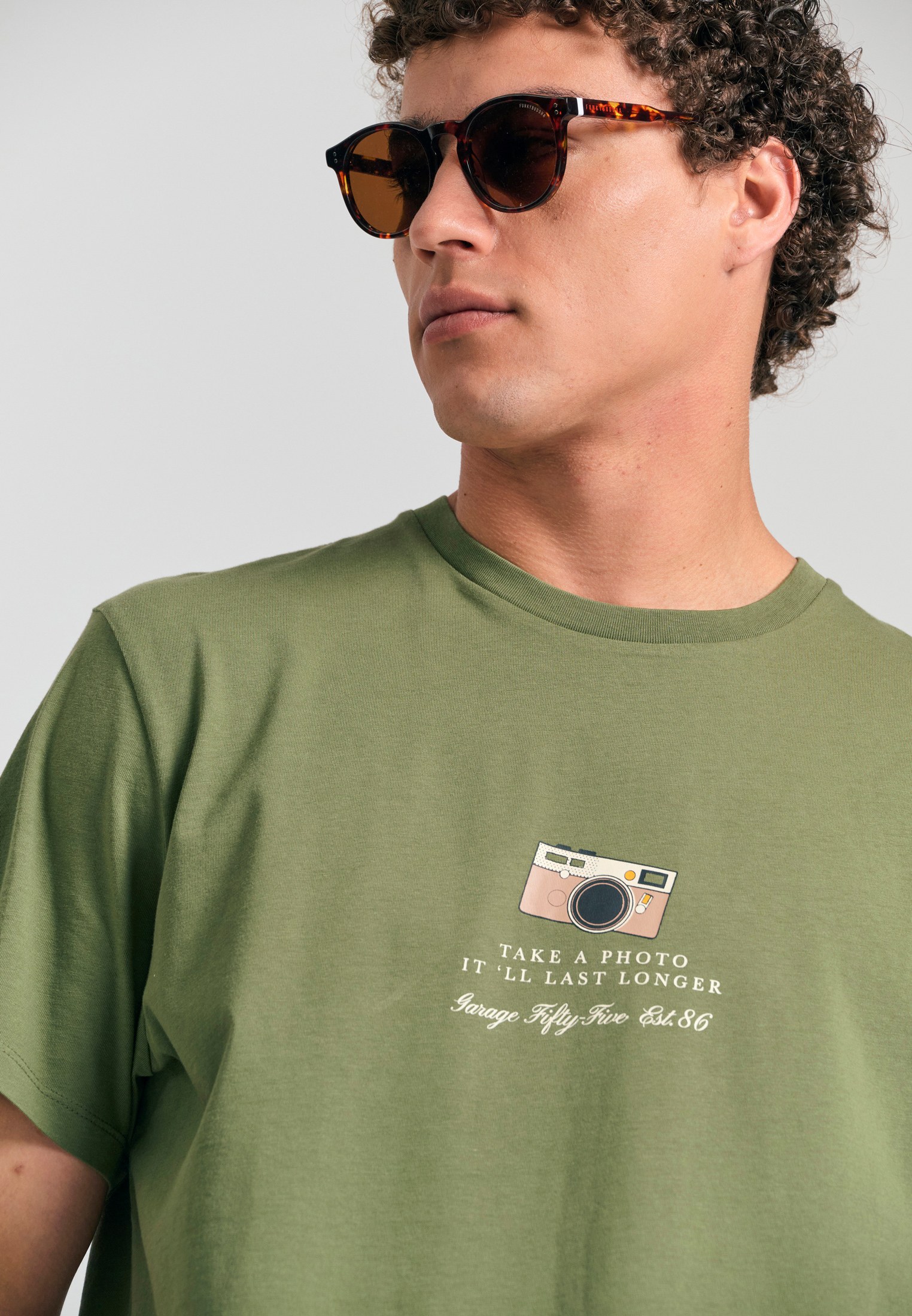 Men's Shirts Funky Buddha Green