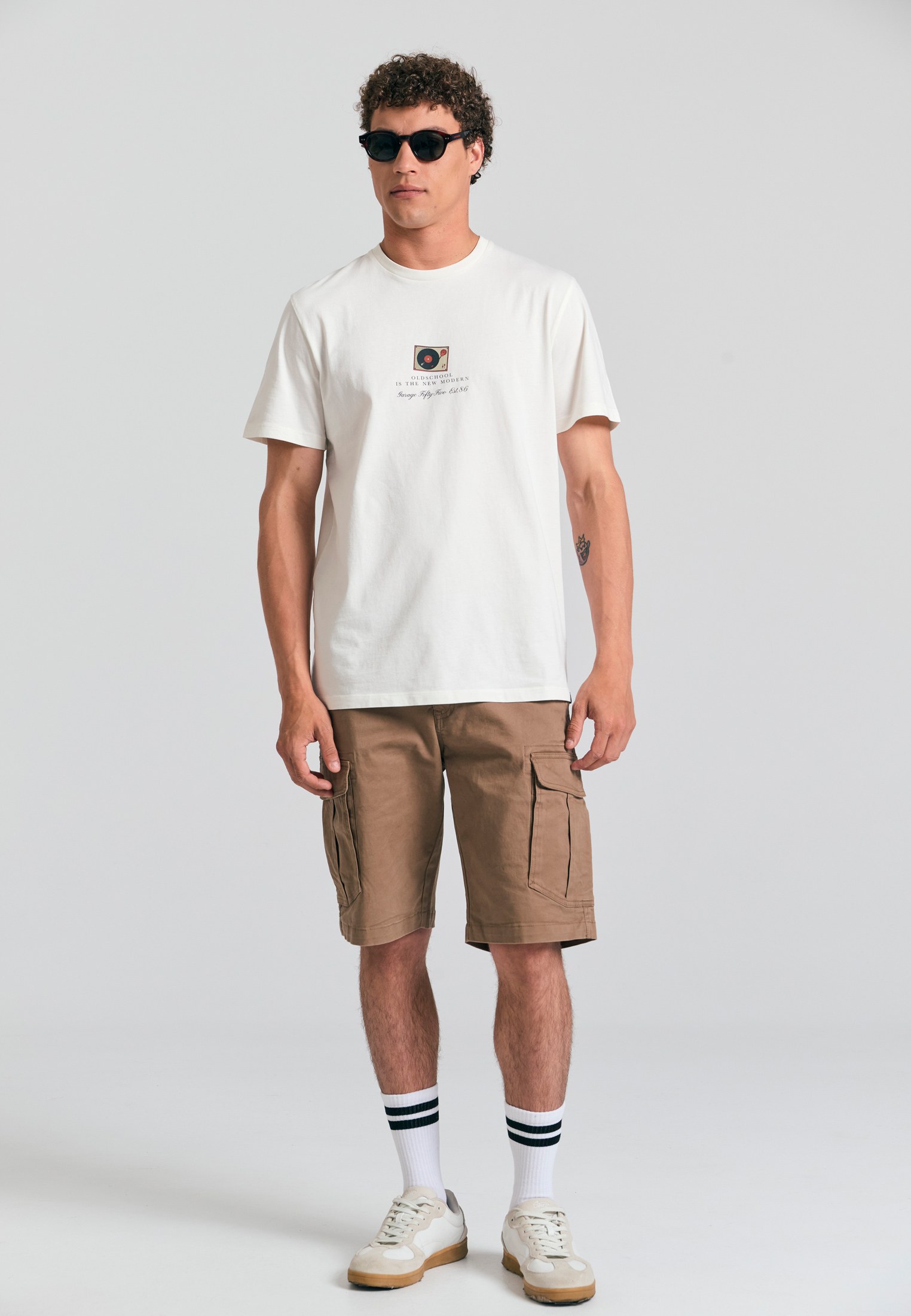 Men's Shirts Funky Buddha White