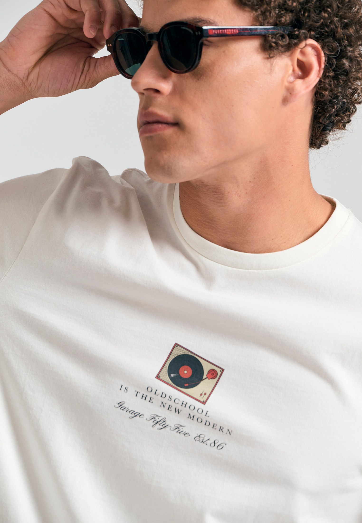 Men's Shirts Funky Buddha White