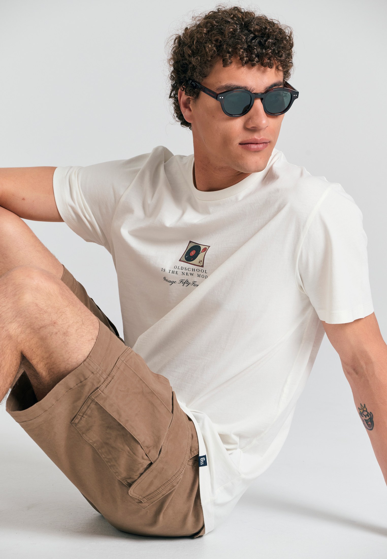 Men's Shirts Funky Buddha White