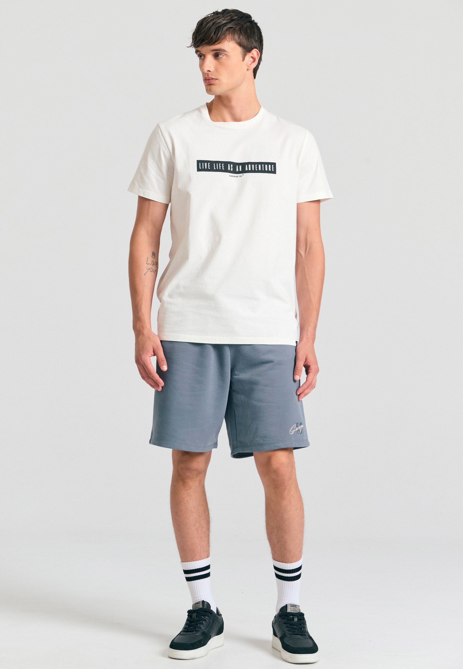 Men's Shirts Funky Buddha White