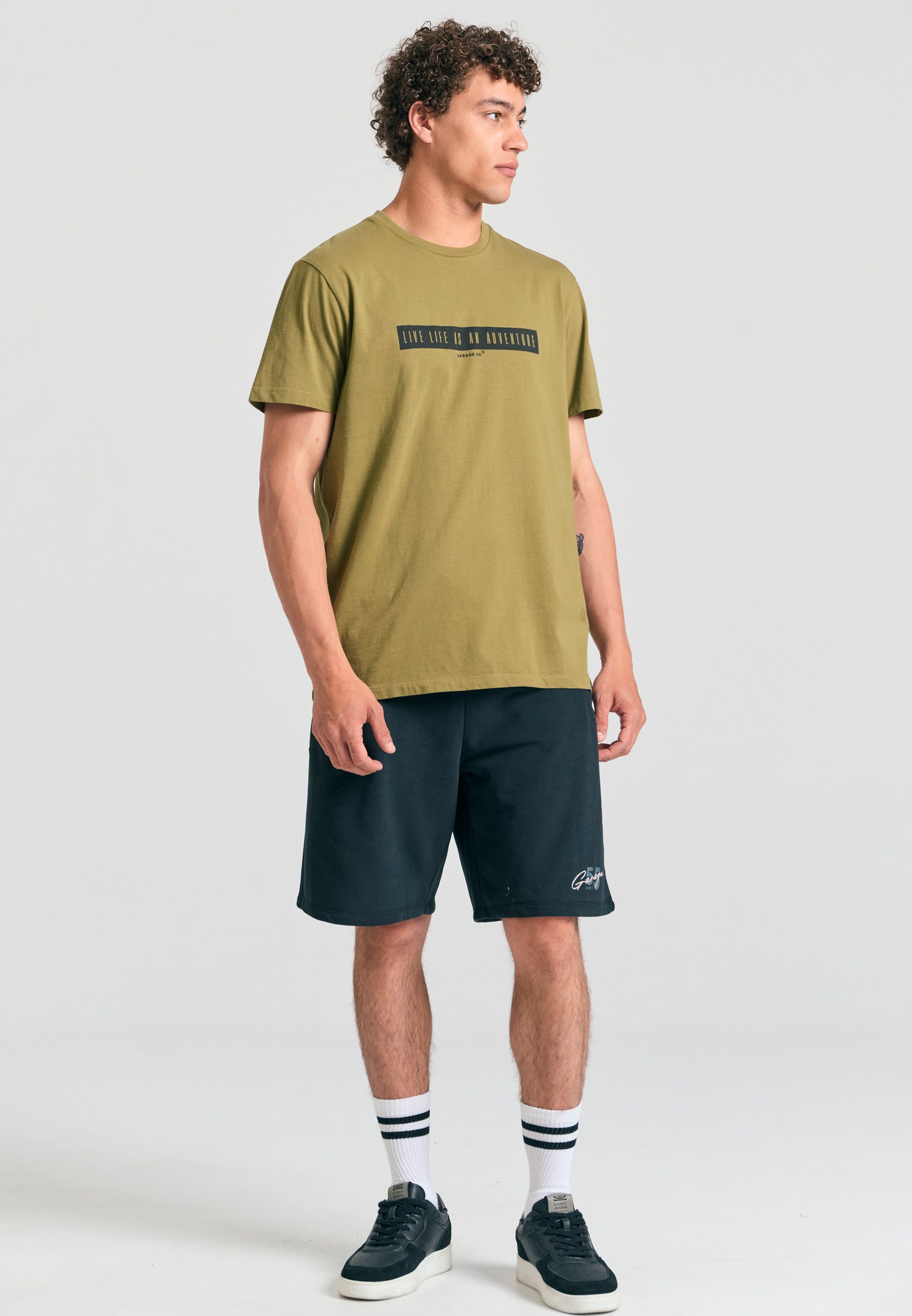 Men's Shirts Funky Buddha Olive