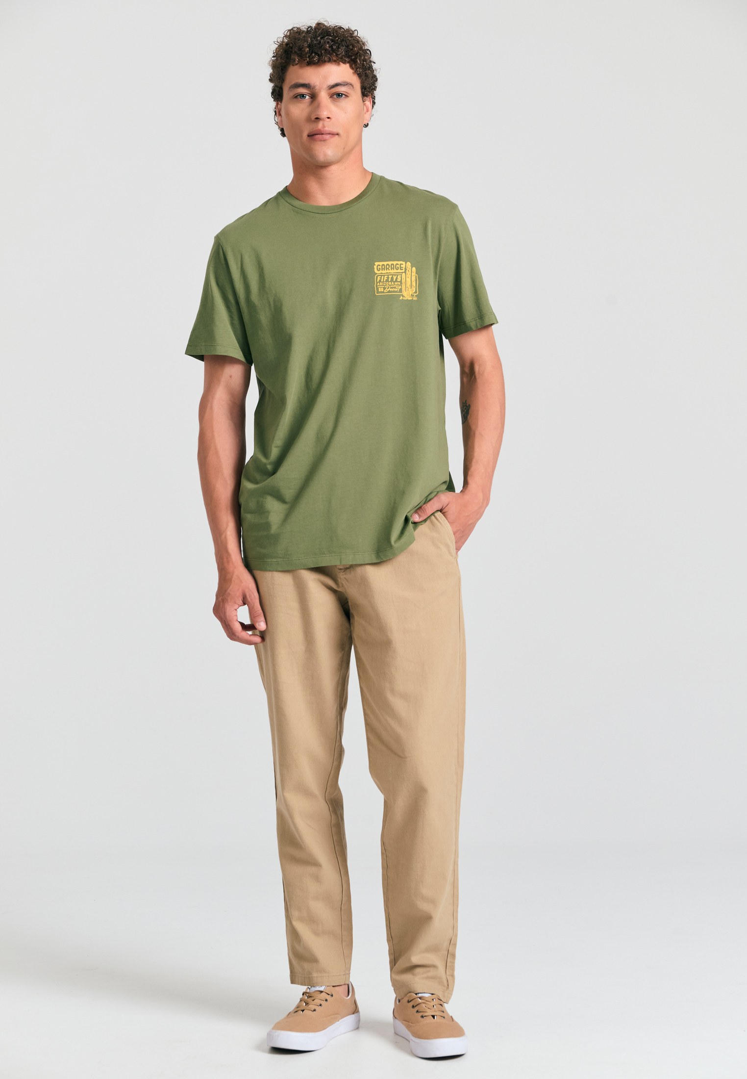 Men's Shirts Funky Buddha Green