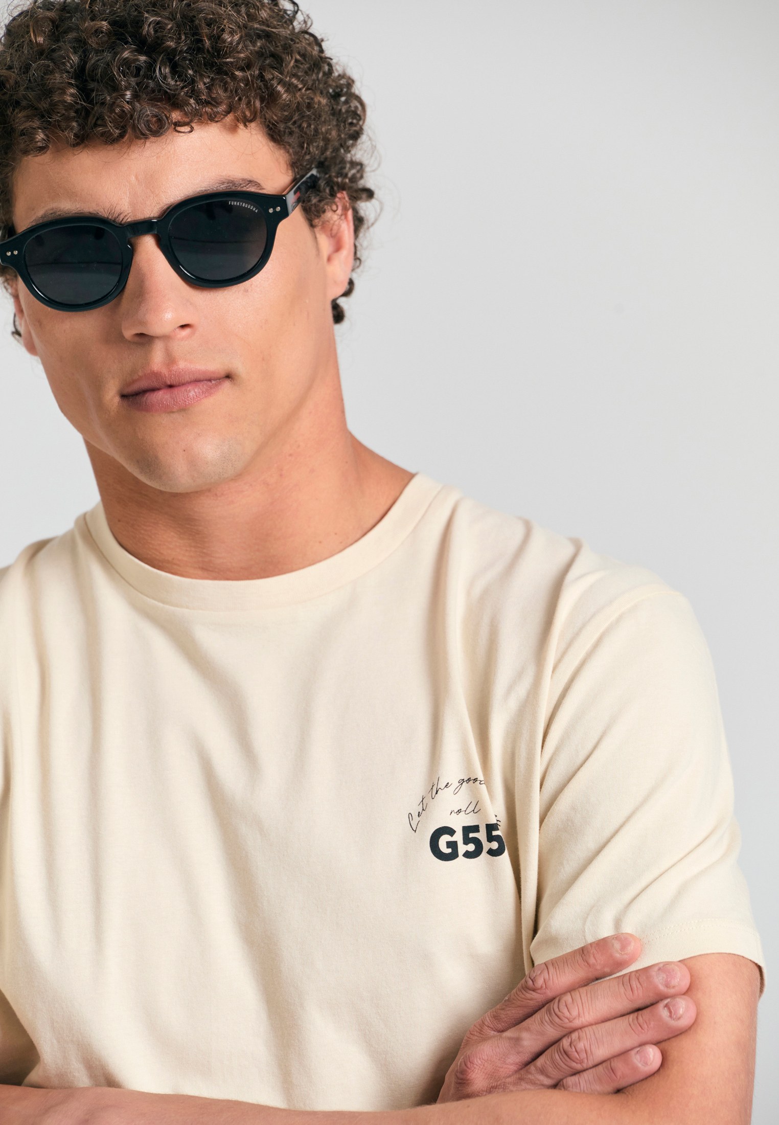 Men's Shirts Funky Buddha White