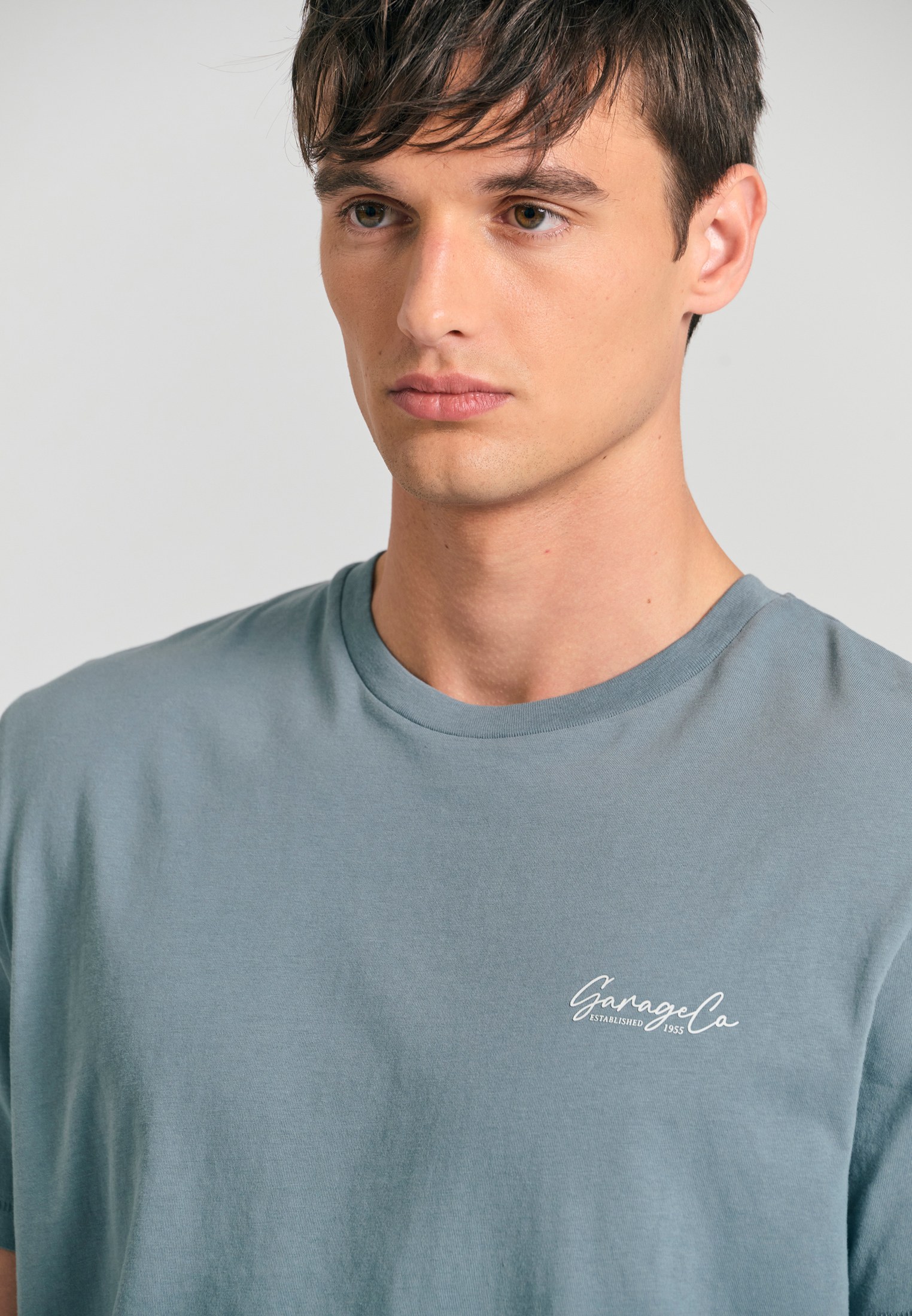 T-shirt με τύπωμα στην πλάτη Garage 55.