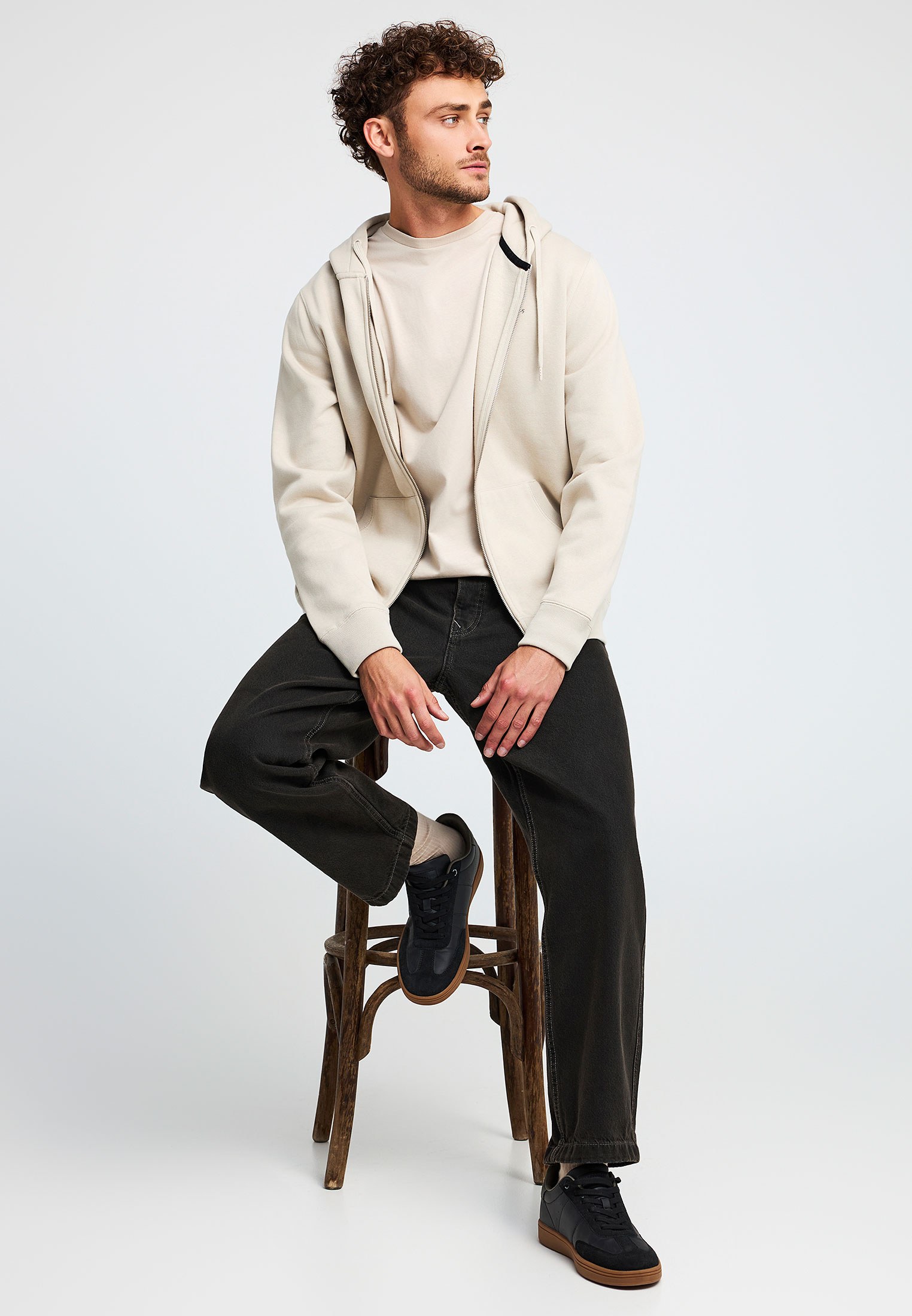 Men's Hoodies & Sweatshirts Funky Buddha Beige