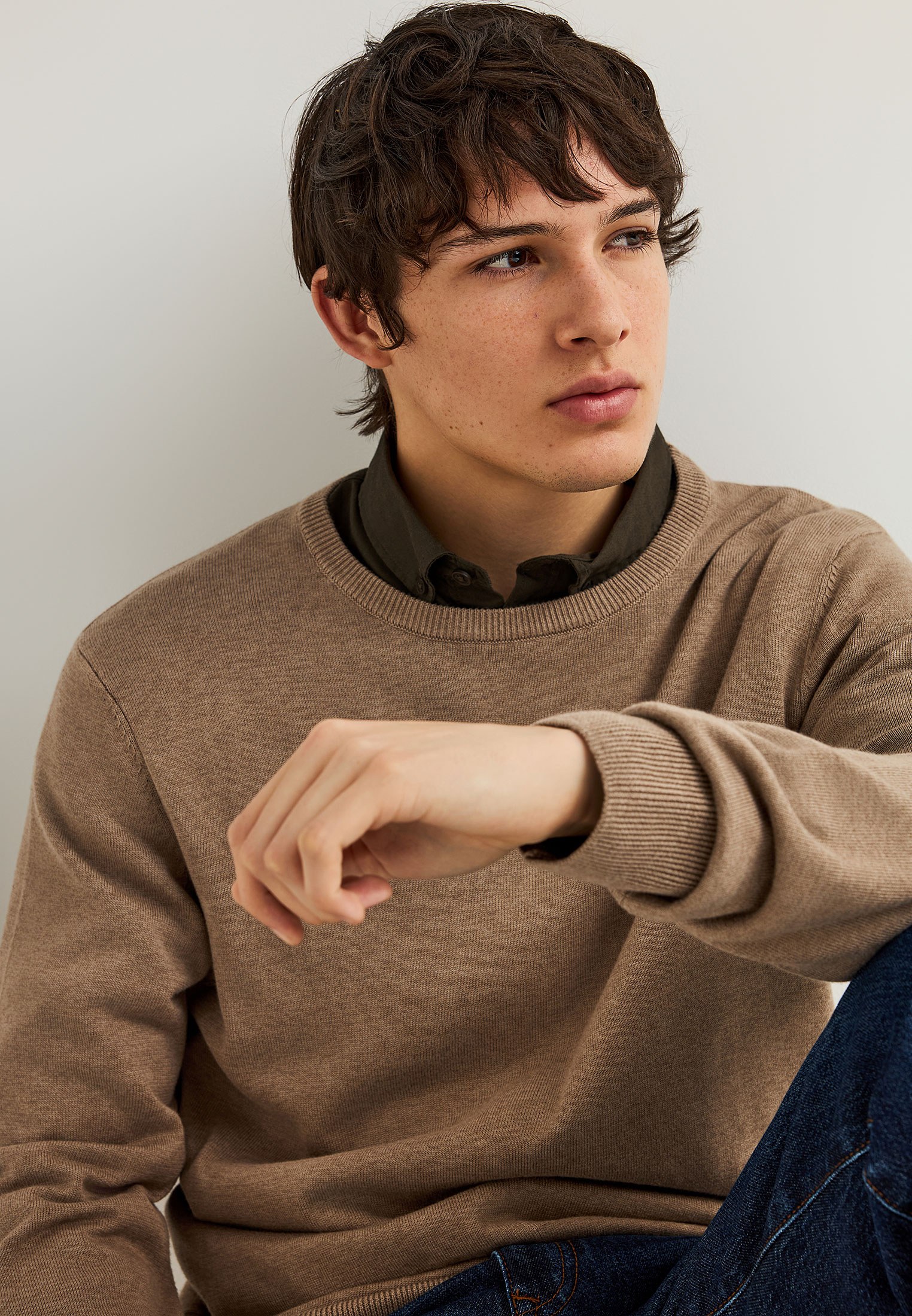 Men's Knitwear Funky Buddha Brown