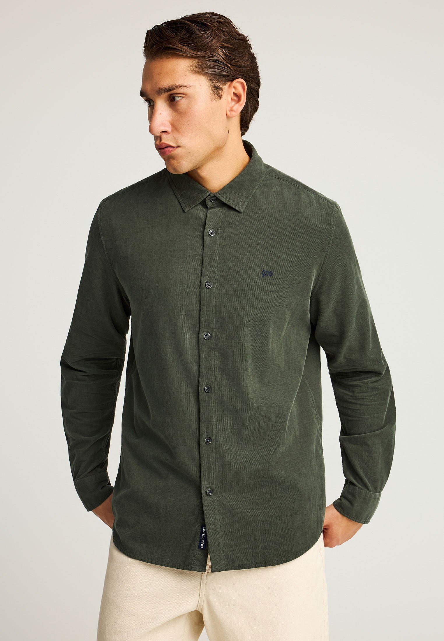 Men's Shirts Funky Buddha Green