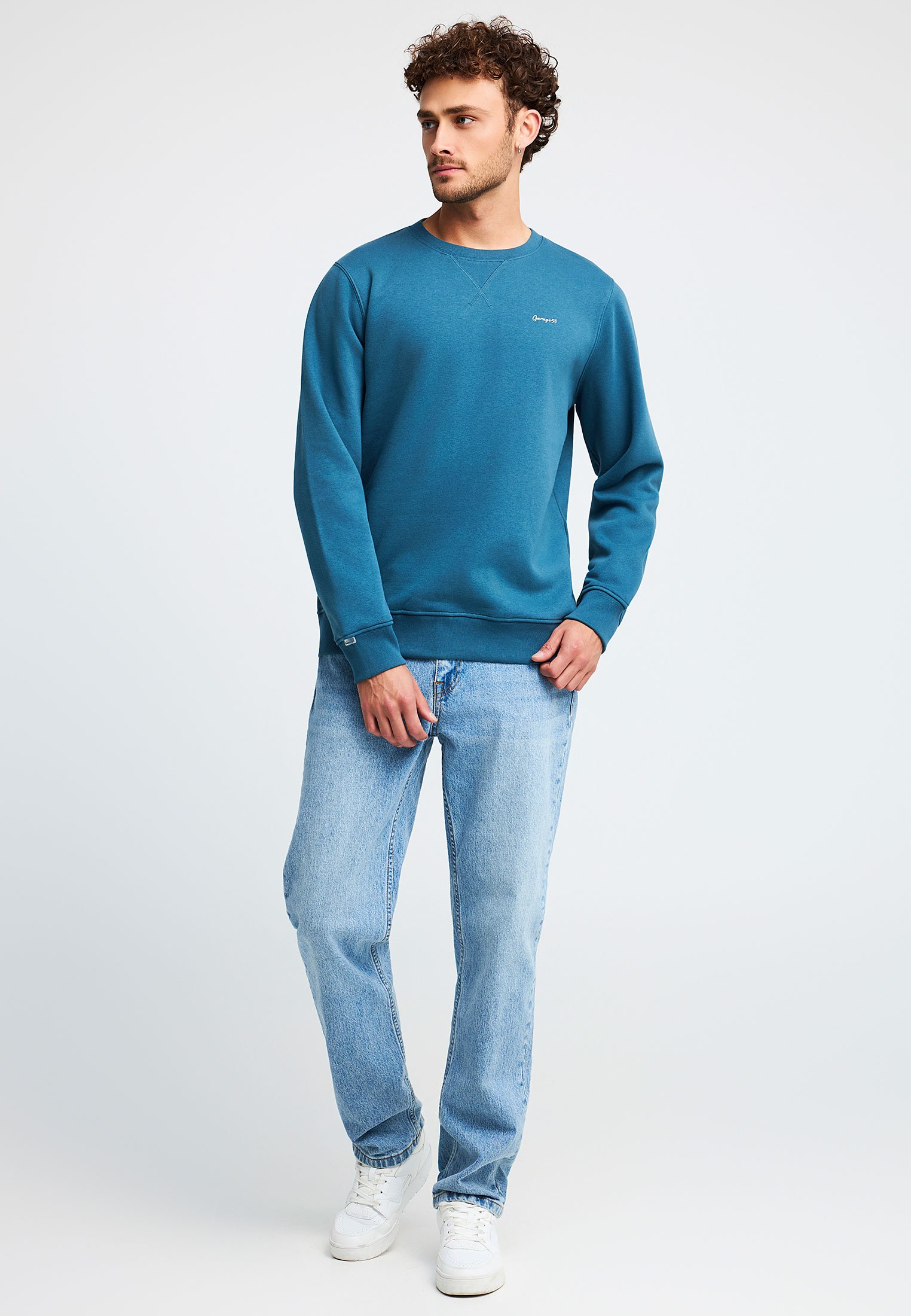 Φούτερ λαιμόκοψη με τύπωμα Garage 55 φωτογραφία