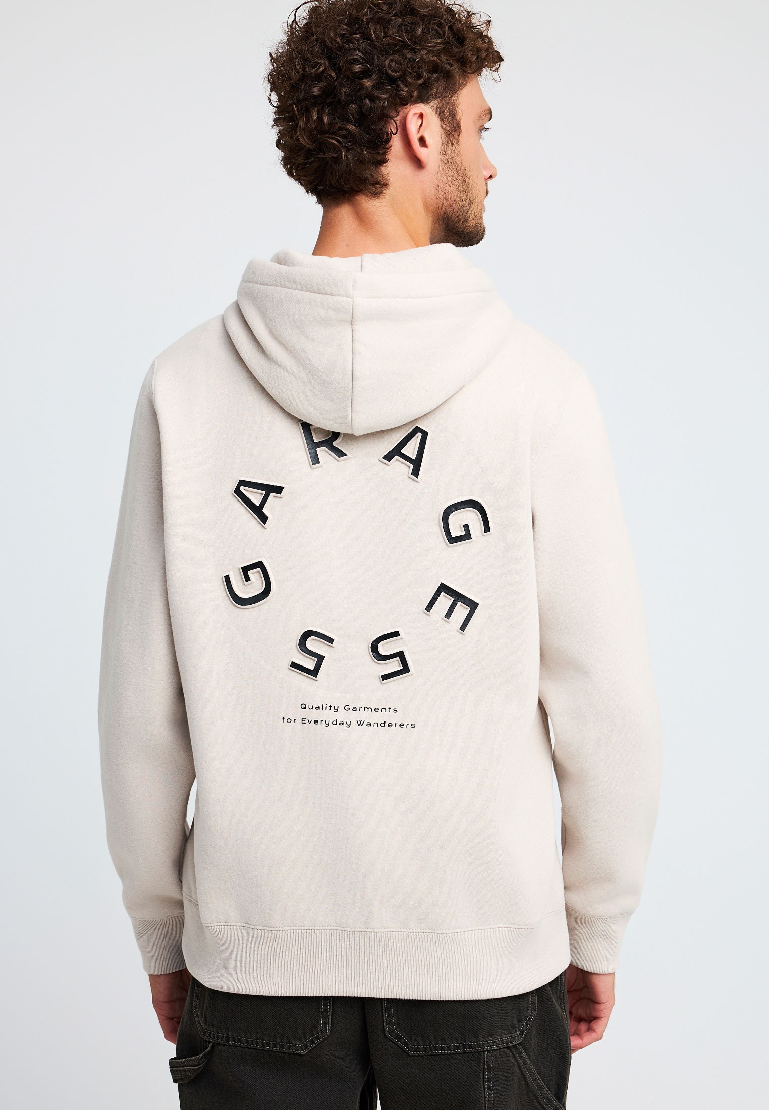 Ανδρικό φούτερ με κουκούλα και τύπωμα στην πλάτη Garage 55 φωτογραφία