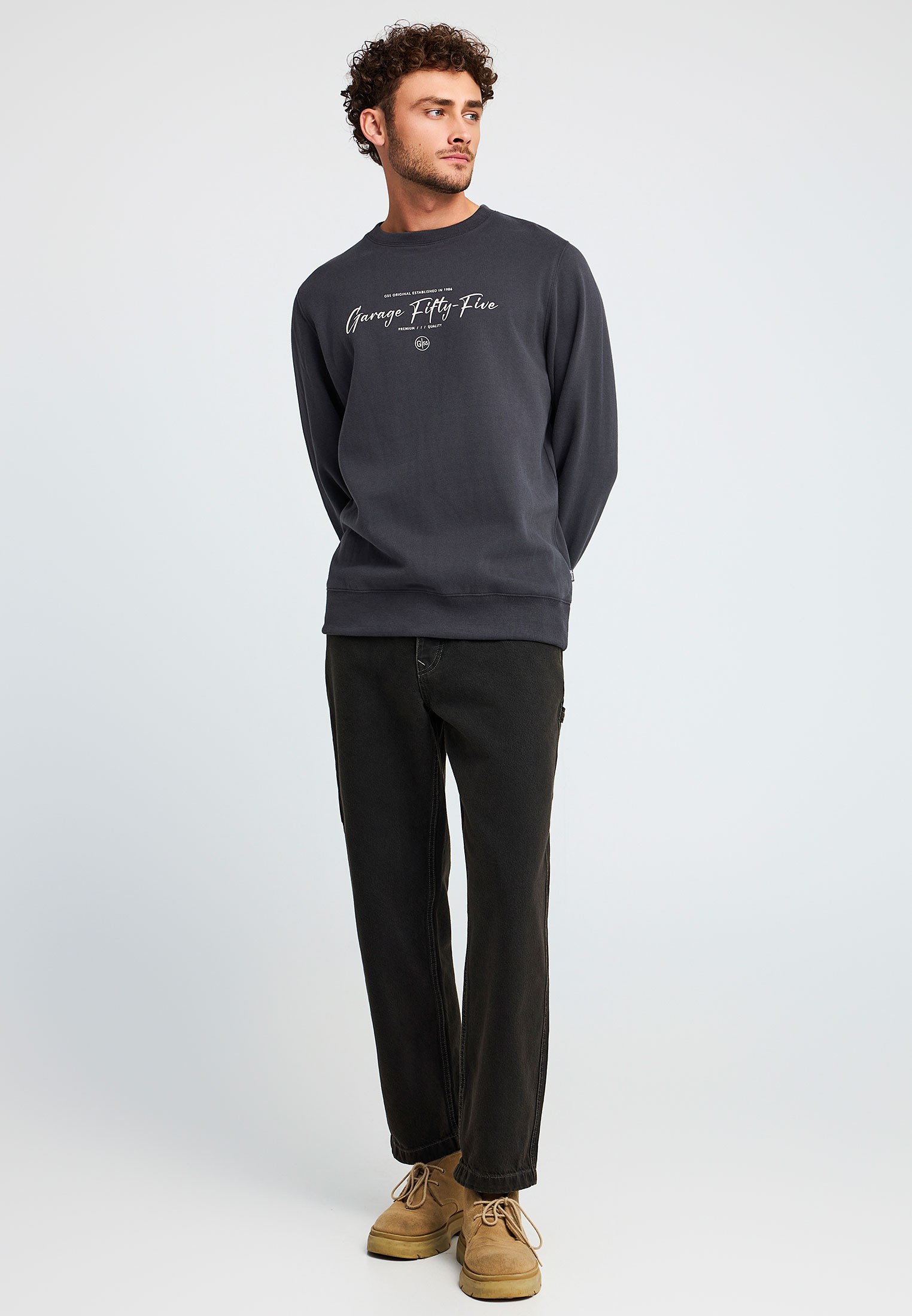 Men's Hoodies & Sweatshirts Funky Buddha Gray