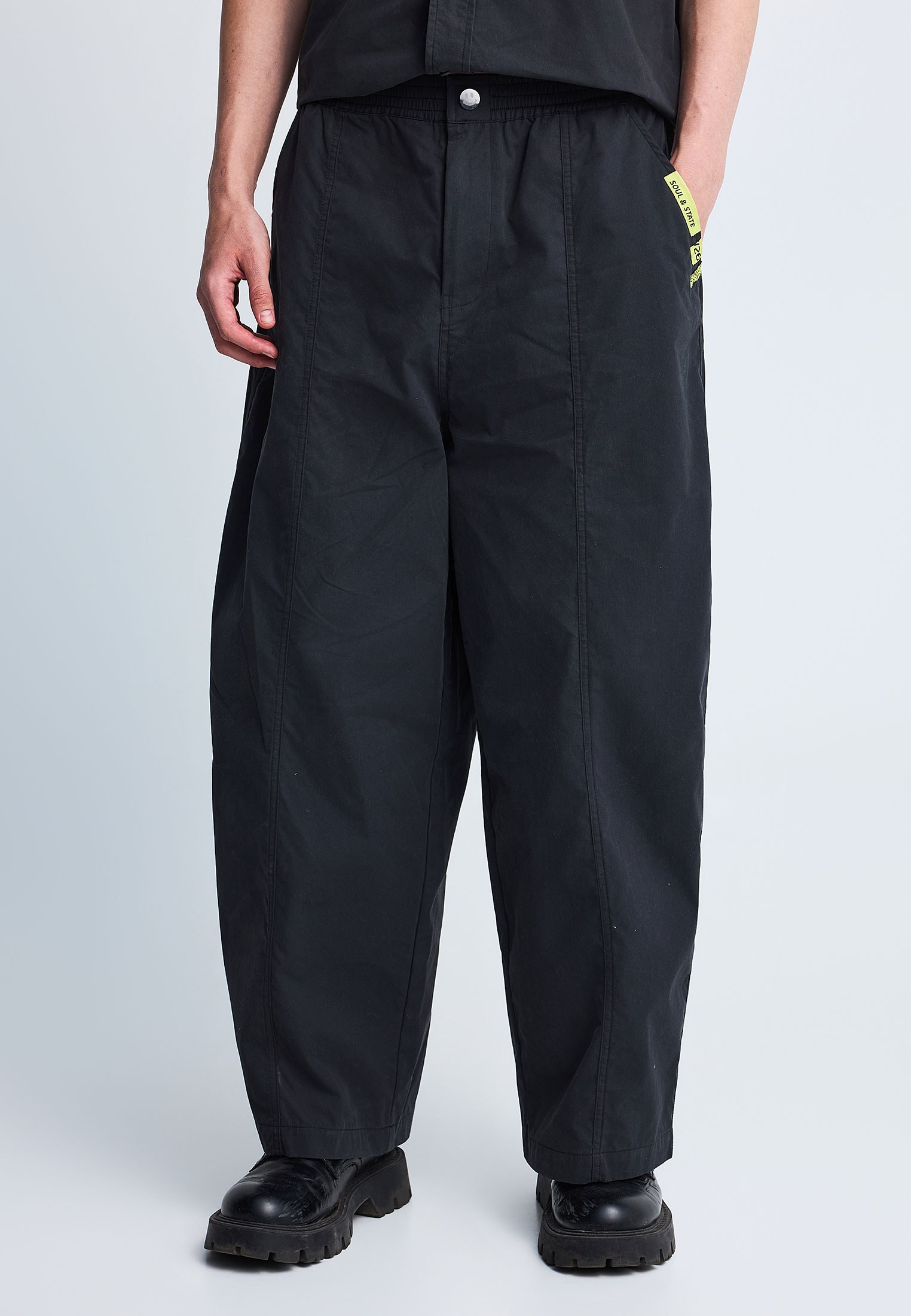 FNK.GRWN baggy fit wide leg jean παντελόνι