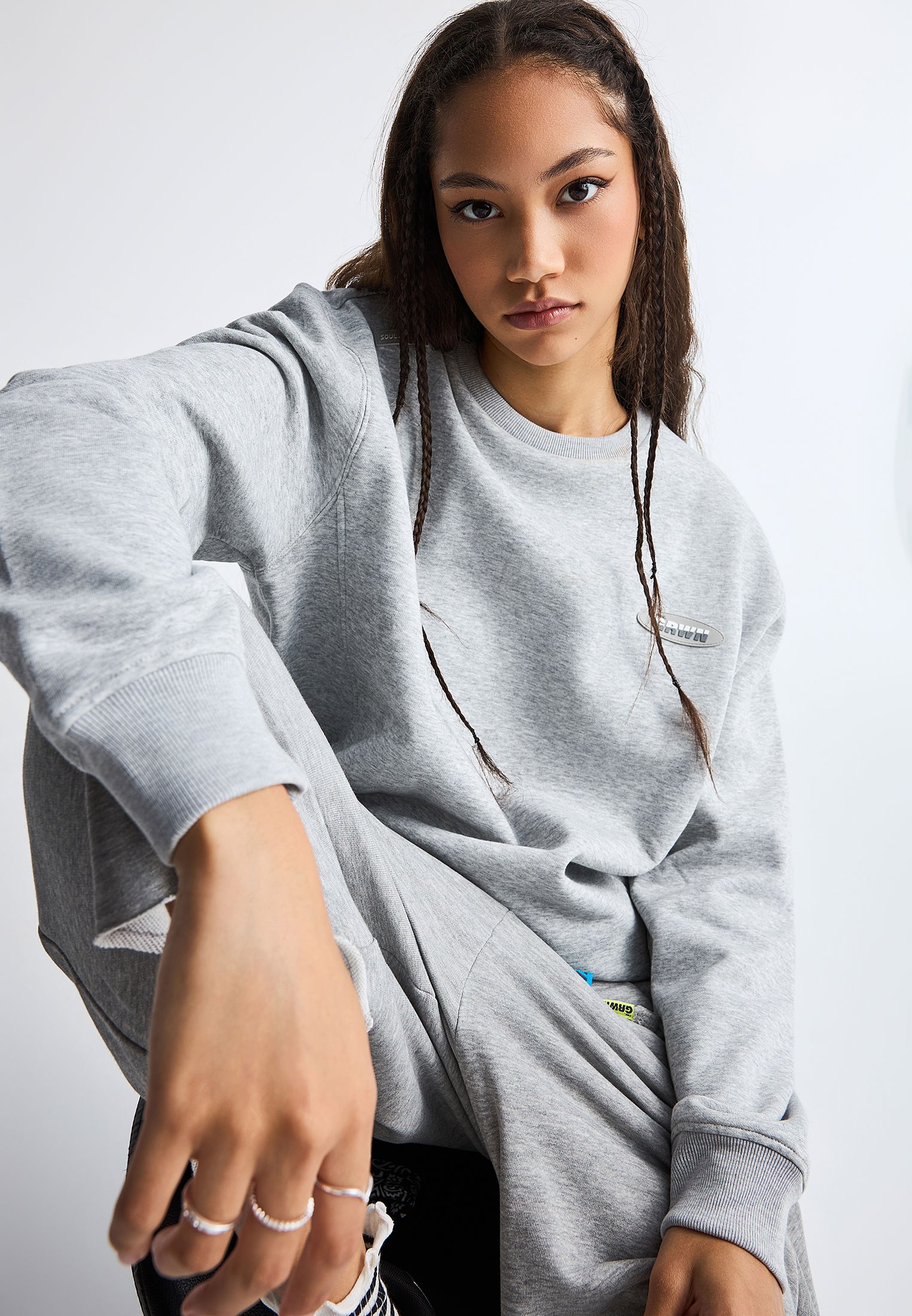 FNK.GRWN oversized φούτερ μπλούζα Soul & State