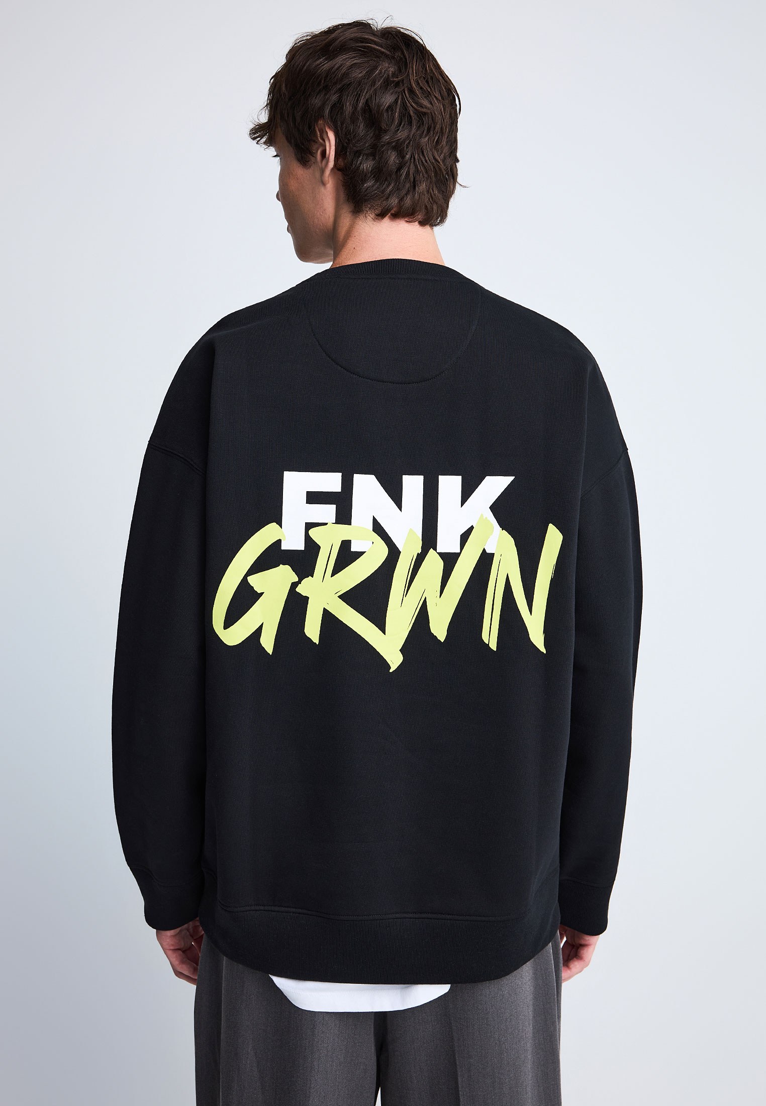 FNK.GRWN oversized φούτερ μπλούζα ADULTING