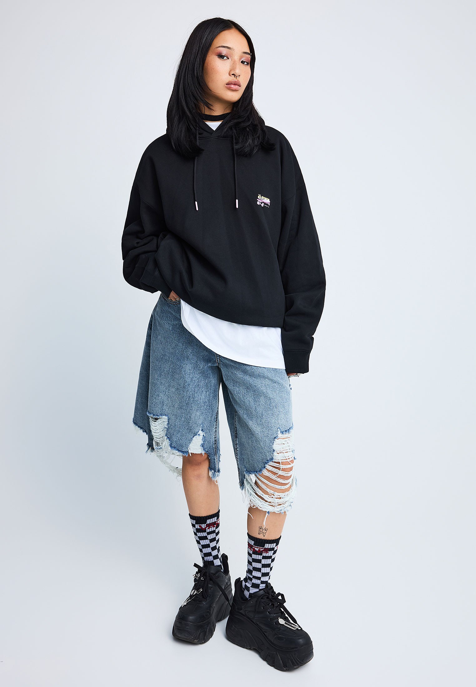 FNK.GRWN oversized φούτερ μπλούζα DO IT