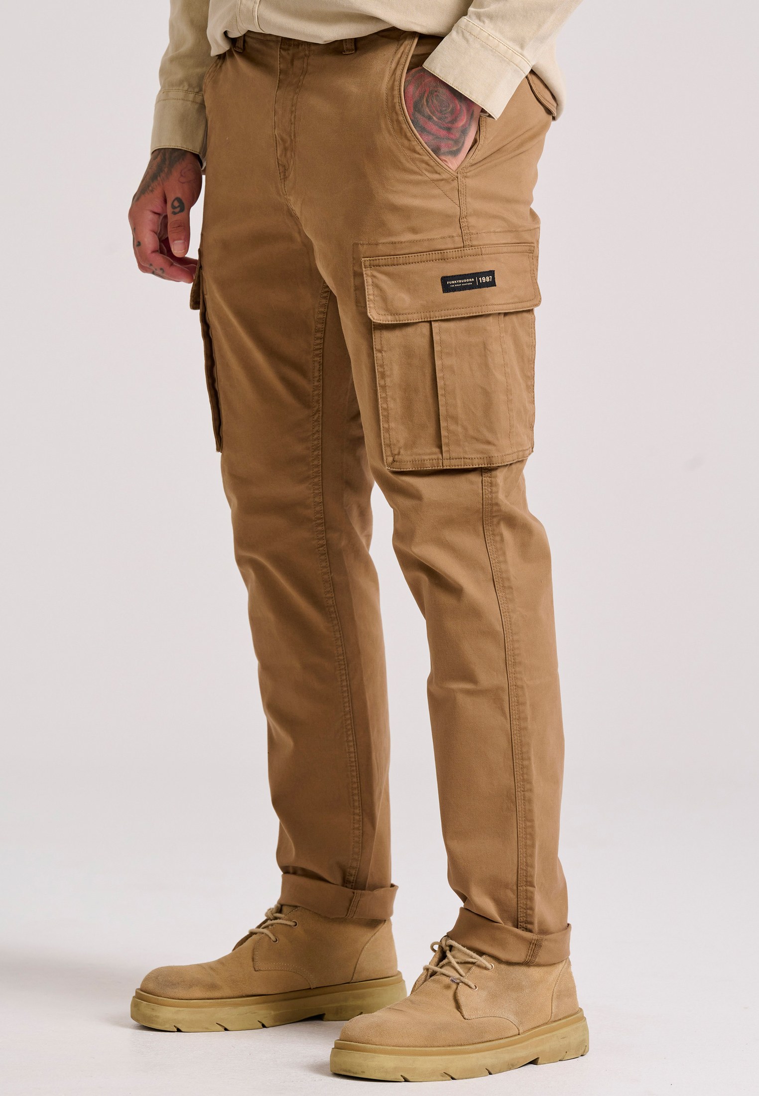 Ανδρικό comfort cargo παντελόνι - The essentials