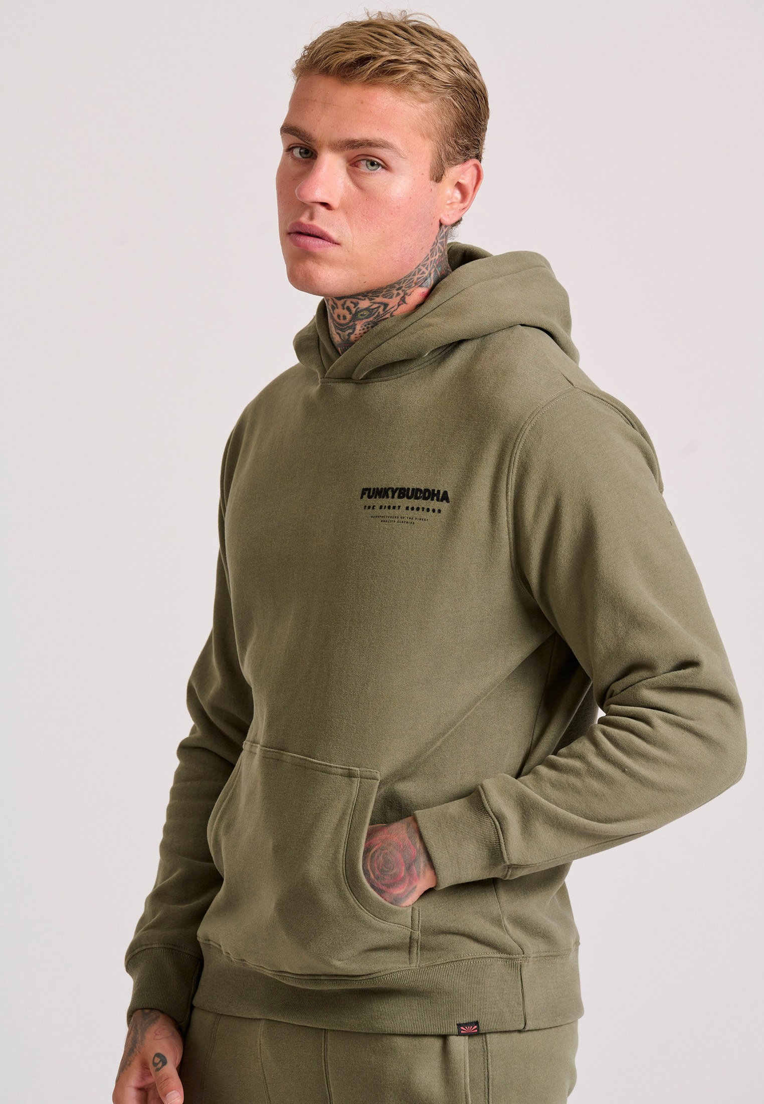 Relaxed fit φούτερ με τύπωμα στην πλάτη