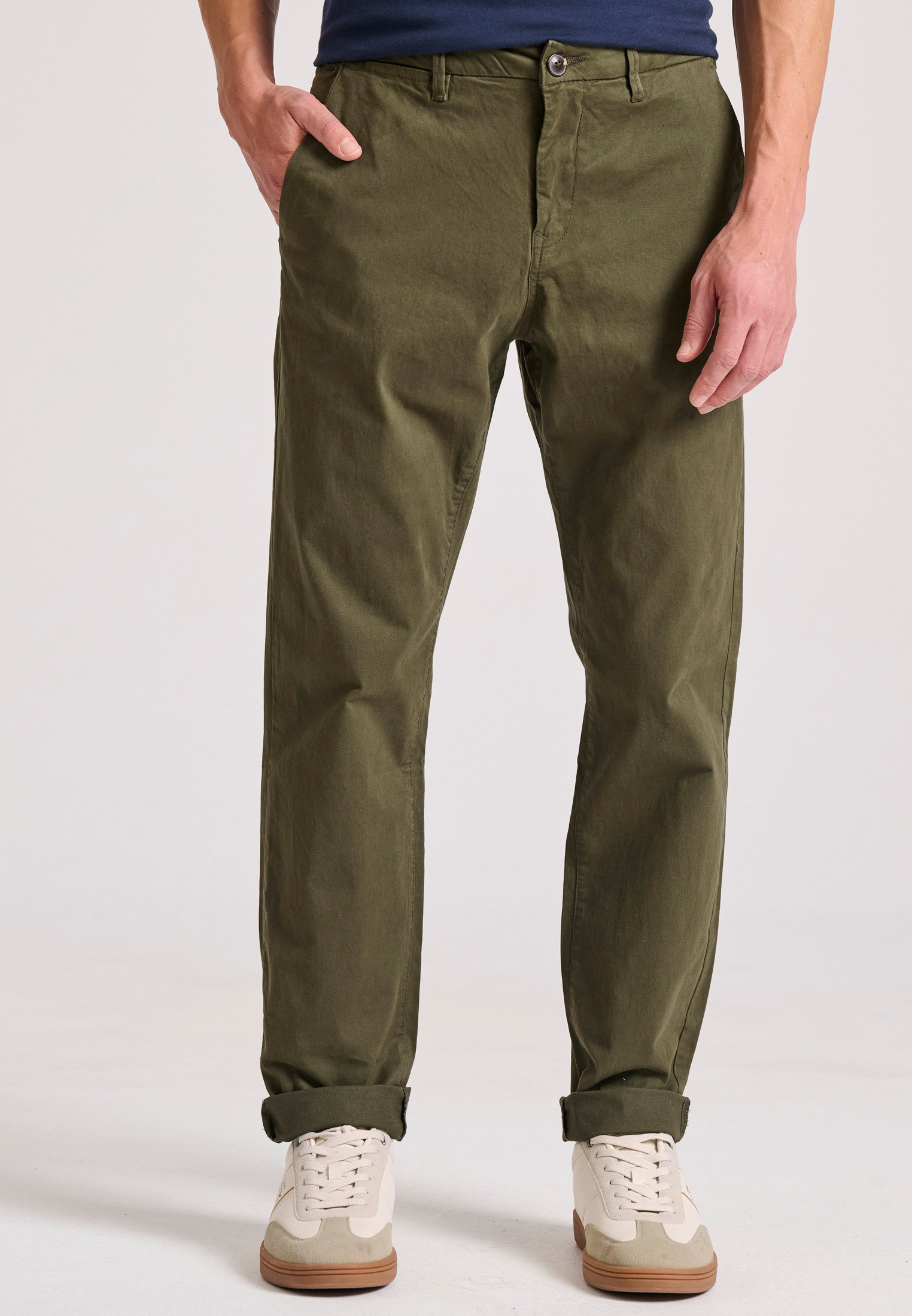 Straight fit chino παντελόνι