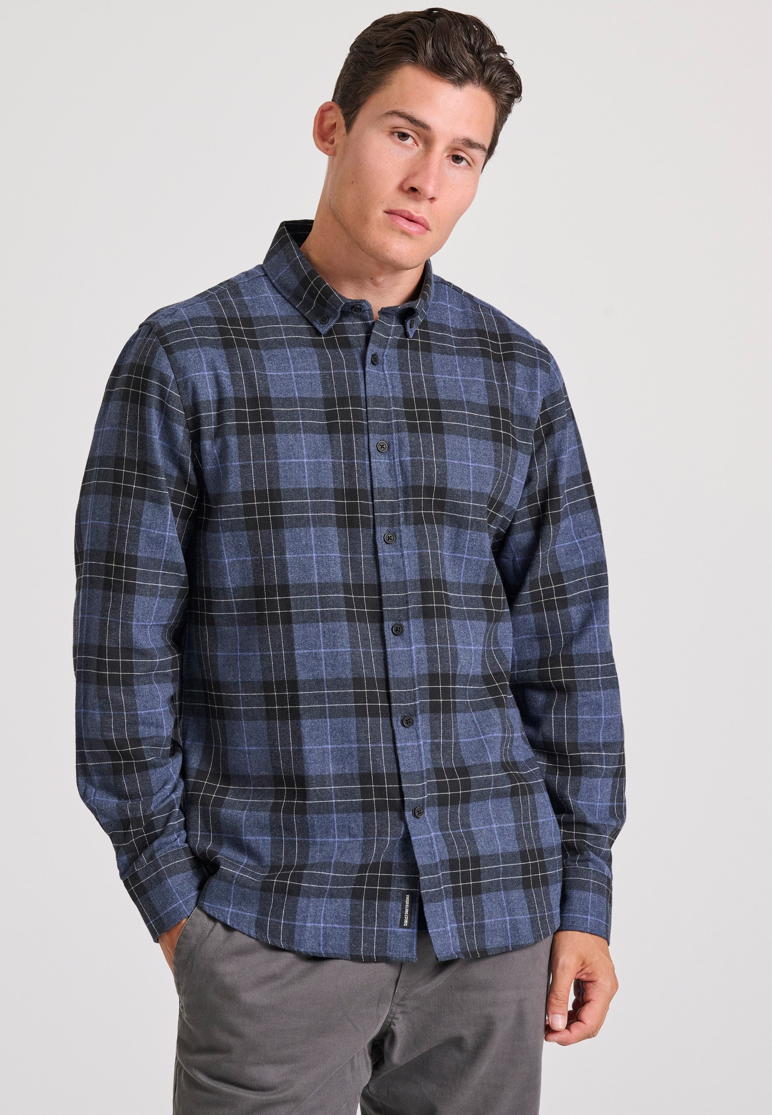 Ανδρικό flannel καρό πουκάμισο