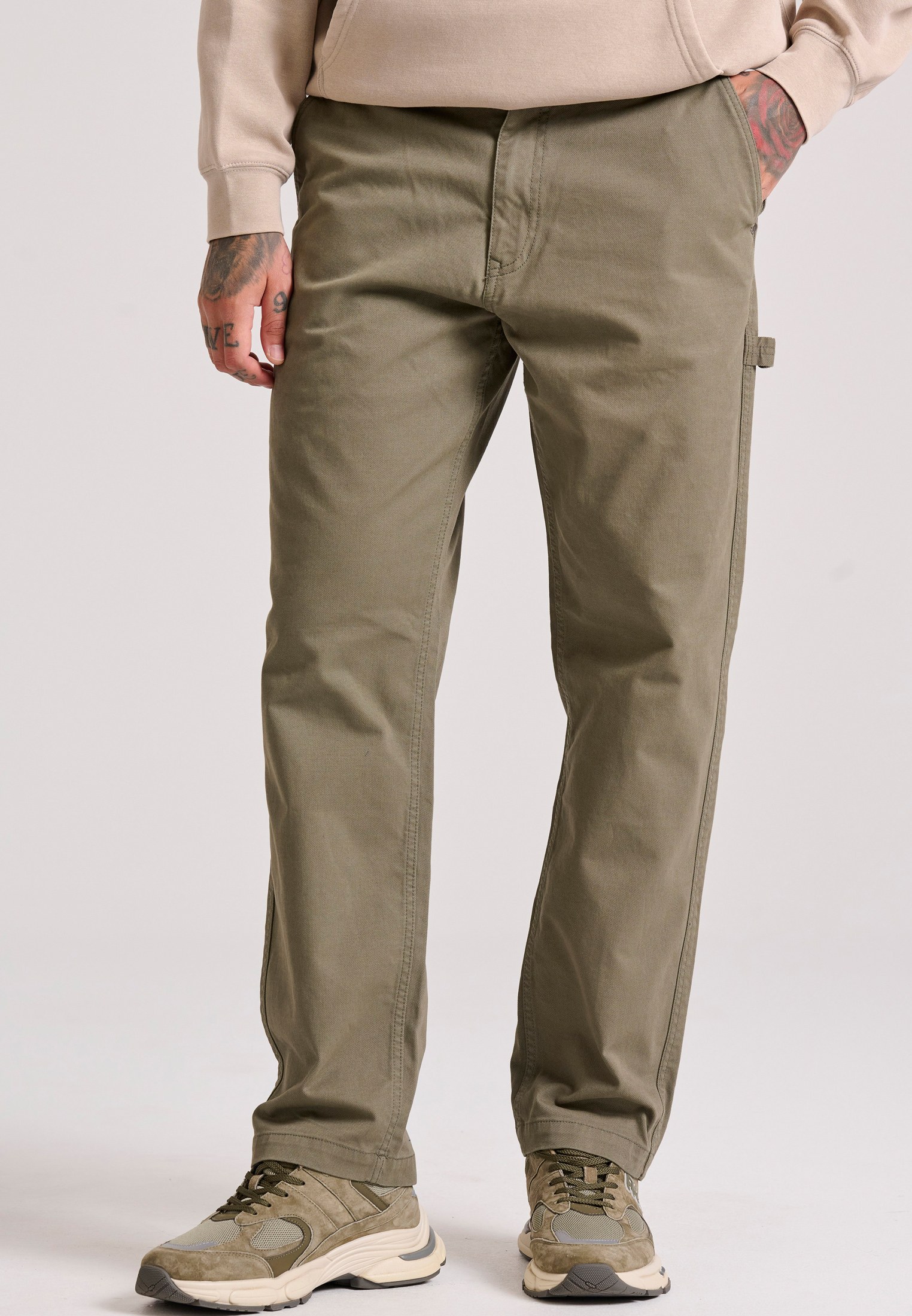 Loose fit casual παντελόνι με τσέπες carpenter