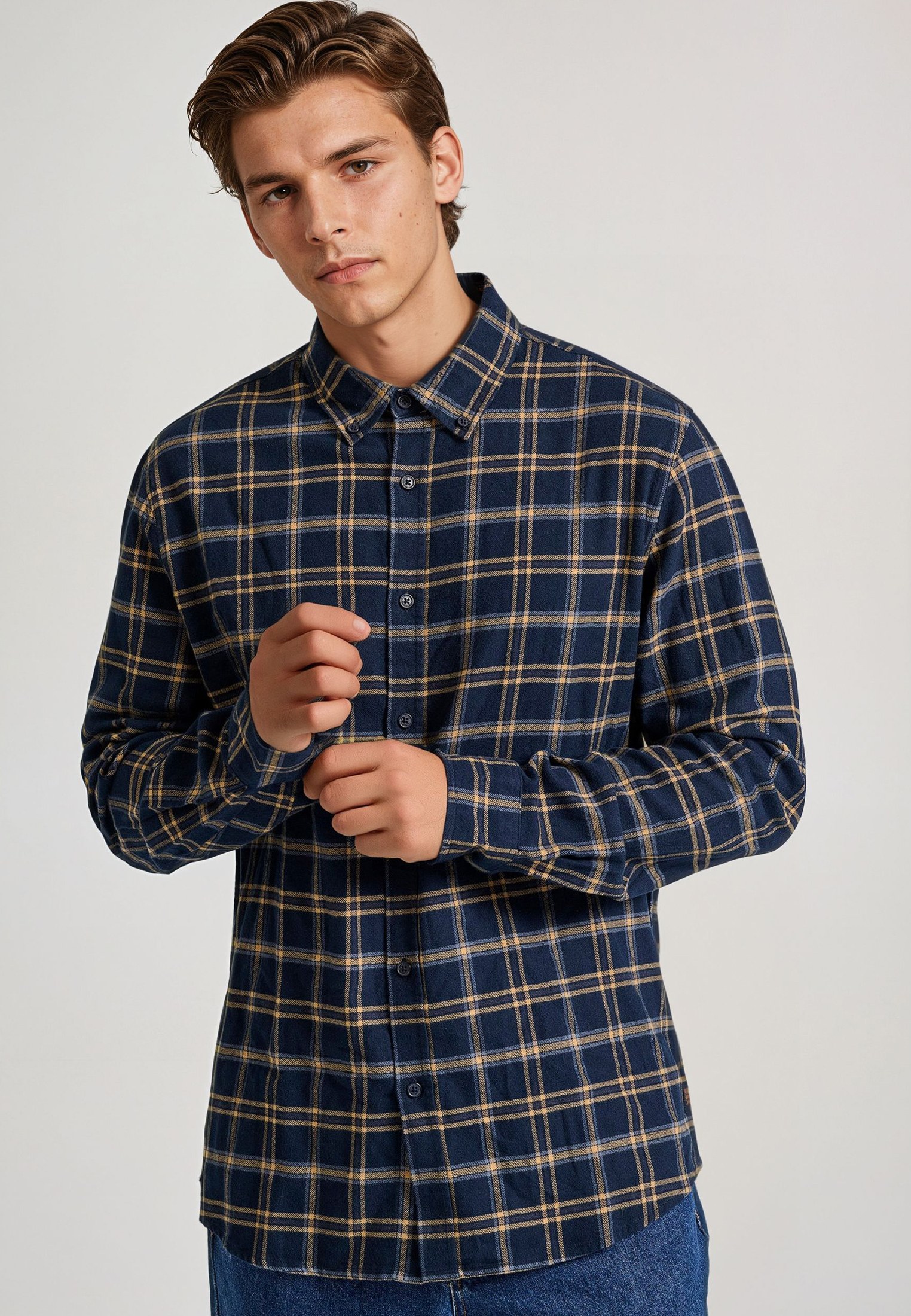 Ανδρικό καρό flannel πουκάμισο