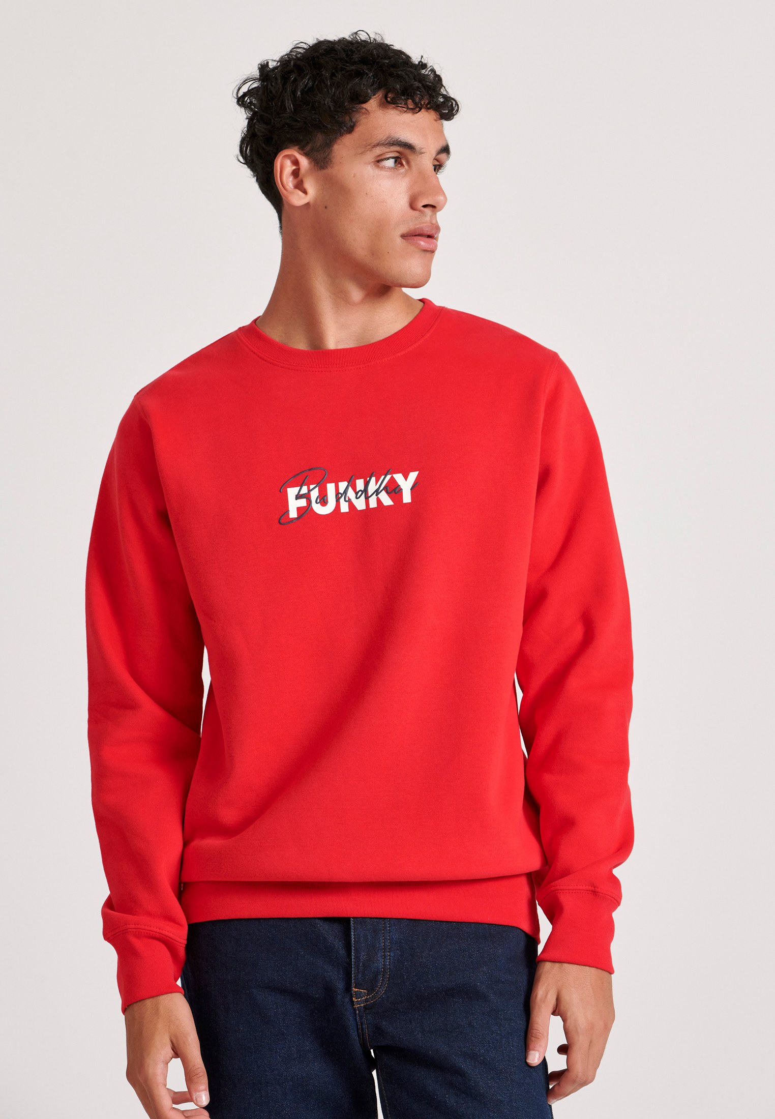 Φούτερ με Funky Buddha τύπωμα στο στήθος