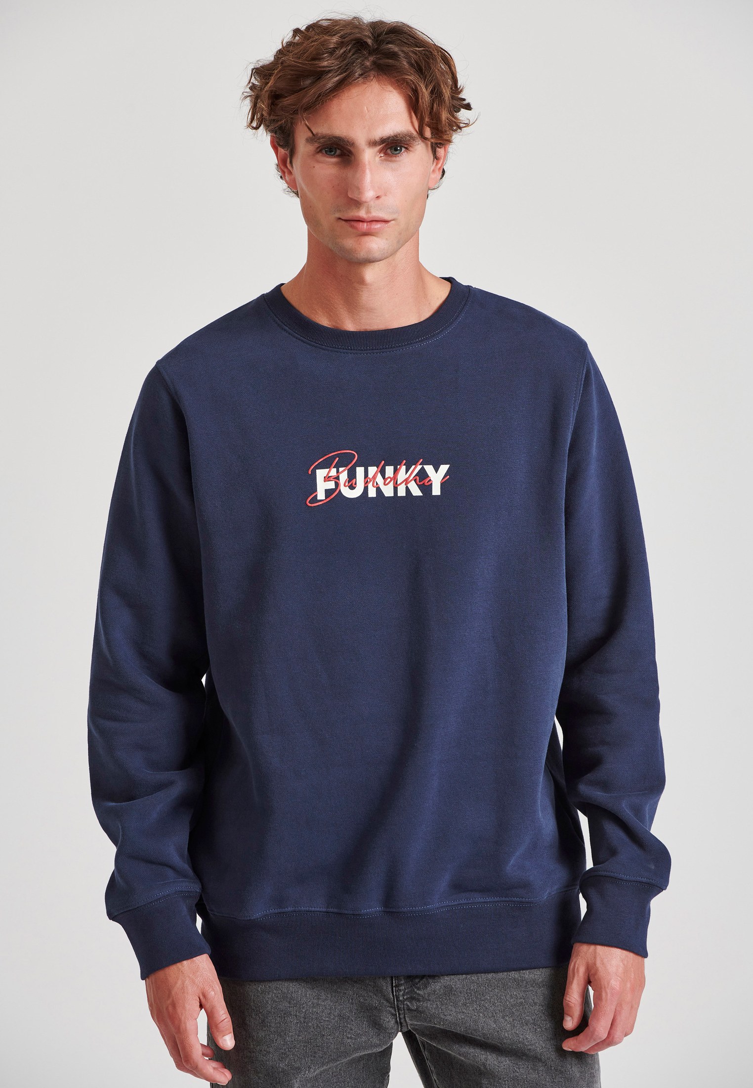 Φούτερ με Funky Buddha τύπωμα στο στήθος