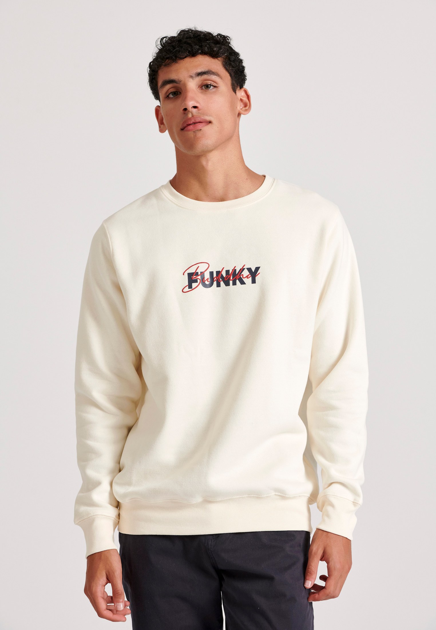 Φούτερ με Funky Buddha τύπωμα στο στήθος