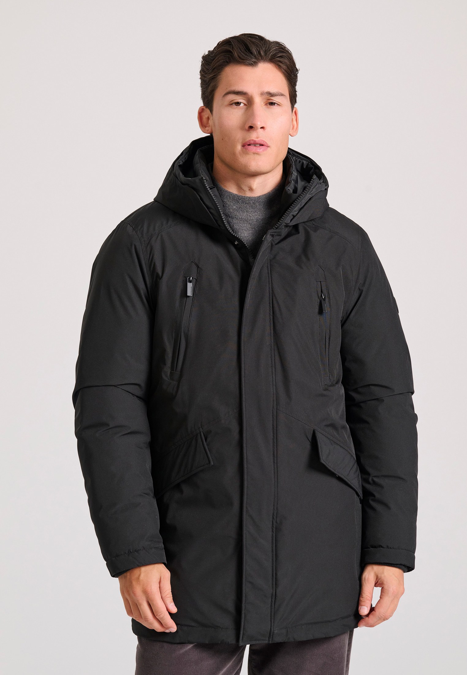 Comfort παρκά με επένδυση και κουκούλα