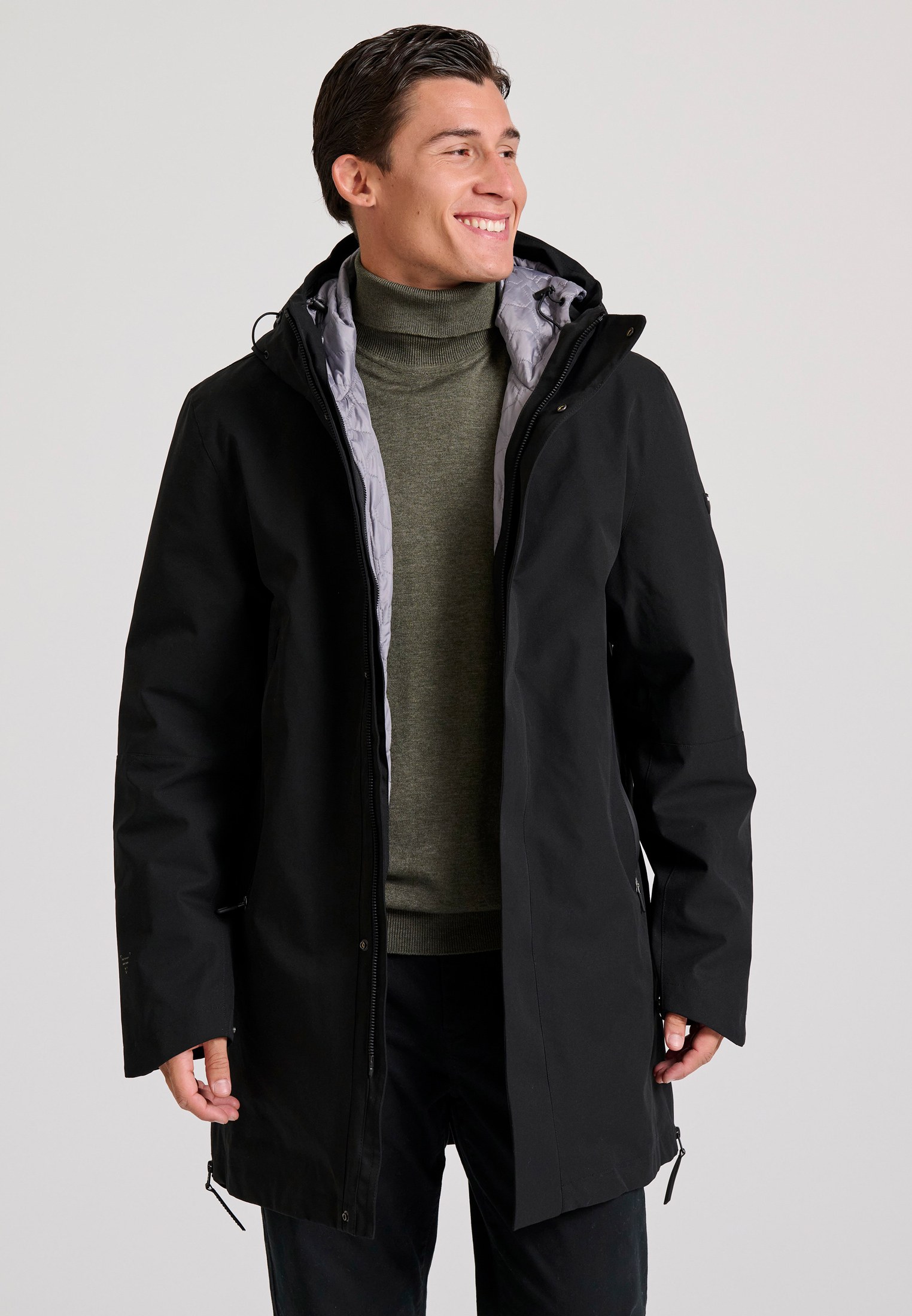 Παρκά με εσωτερικό αποσπώμενο καπιτονέ μπουφάν