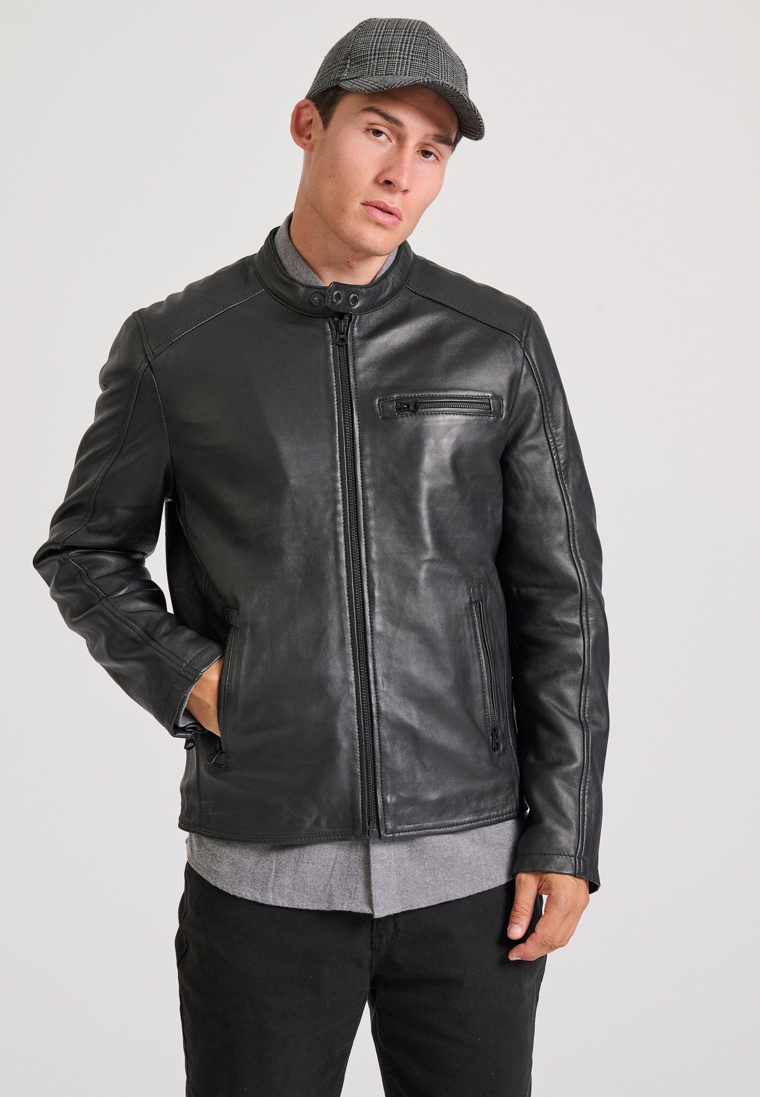 Ανδρικό δερμάτινο jacket (Sheepskin)