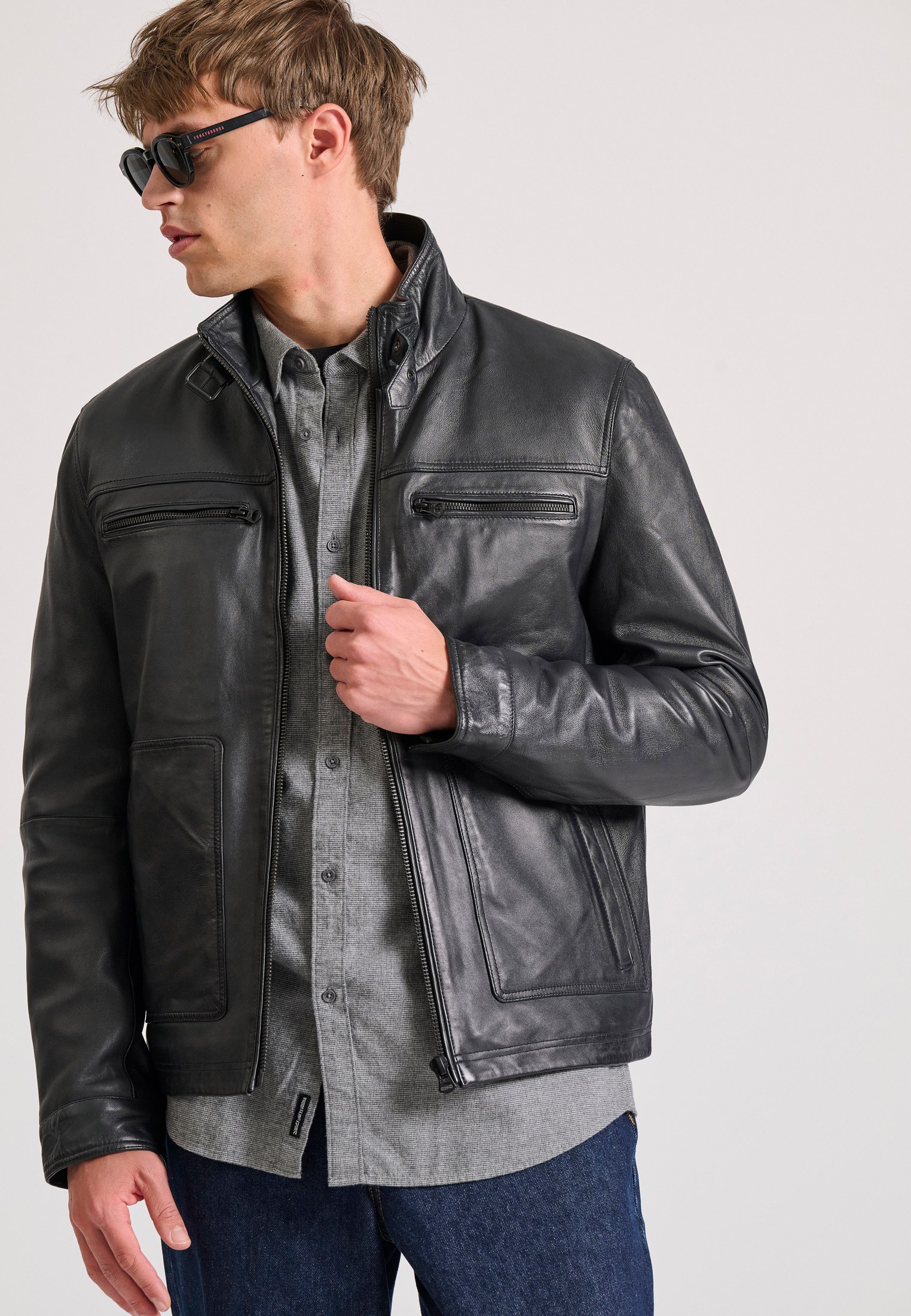 Ανδρικό δερμάτινο jacket (Sheepskin)