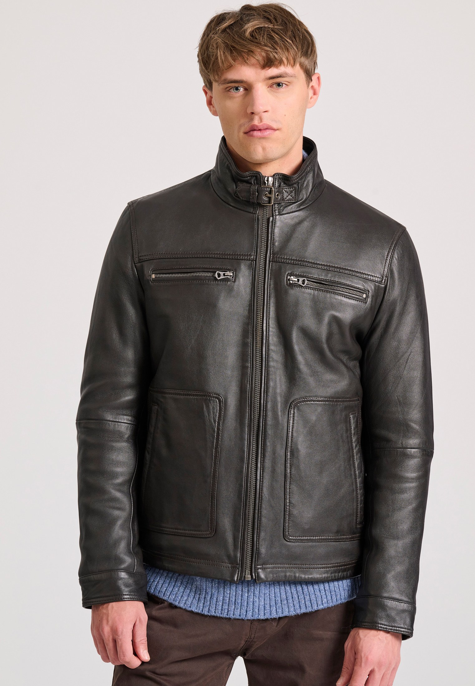 Ανδρικό δερμάτινο jacket (Sheepskin)