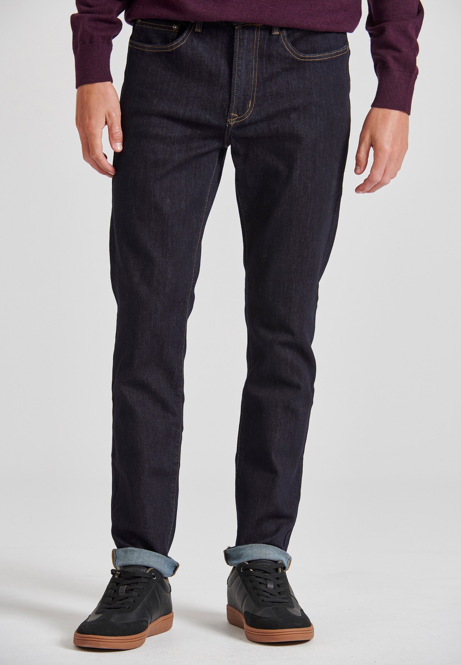 Slim tapered fit τζιν παντελόνι