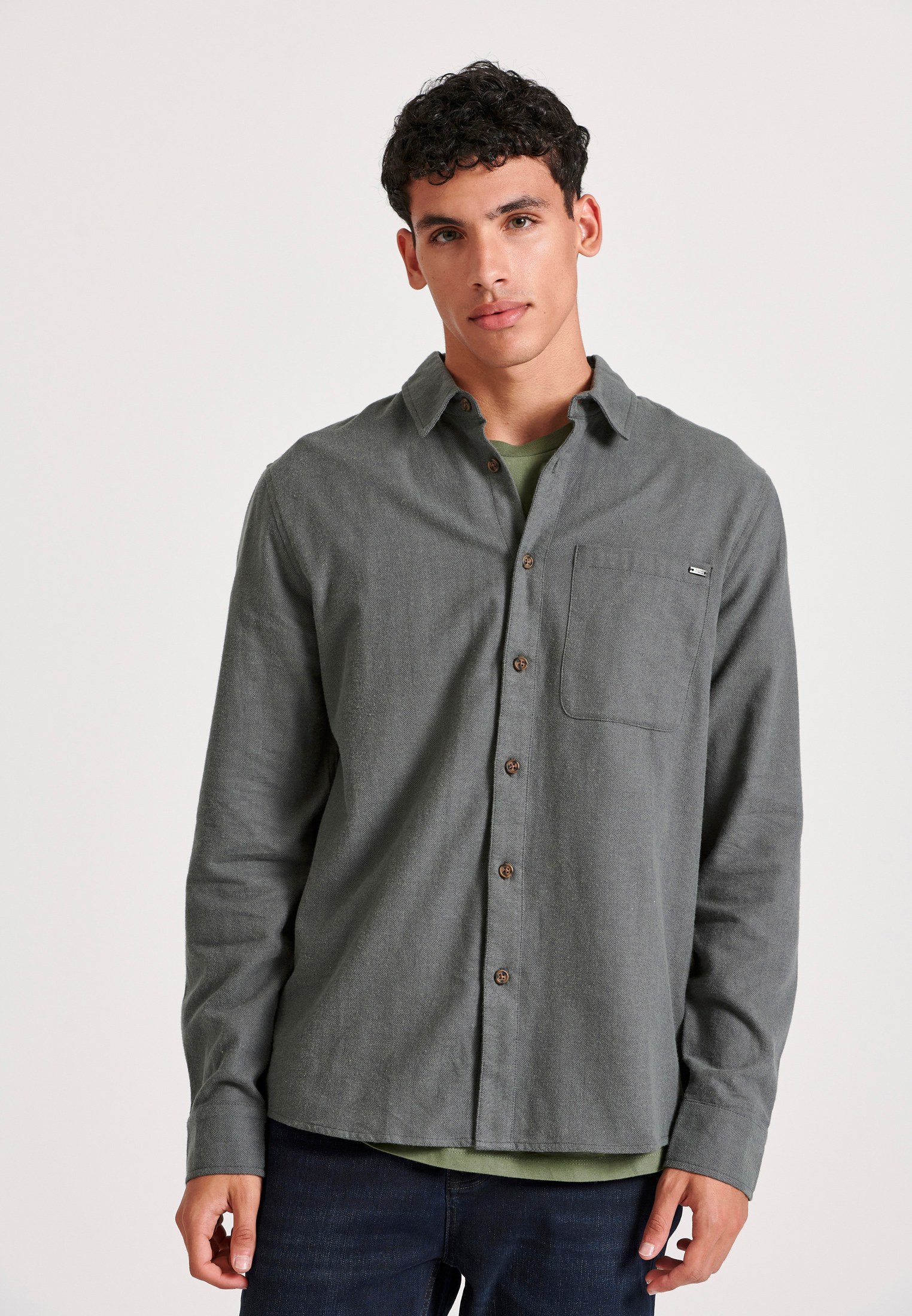 Relaxed fit flannel πουκάμισο με pattern