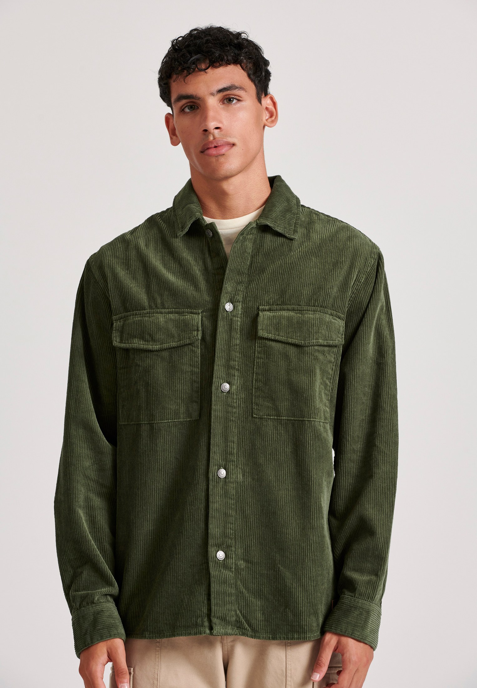 Overshirt casual κοτλέ πουκάμισο