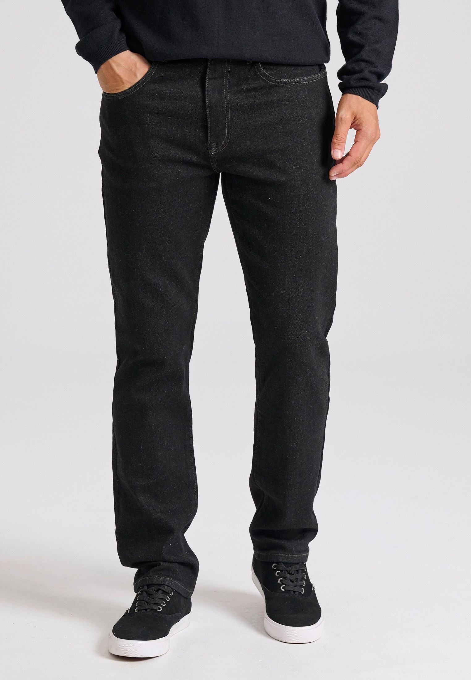 Straight fit τζιν παντελόνι