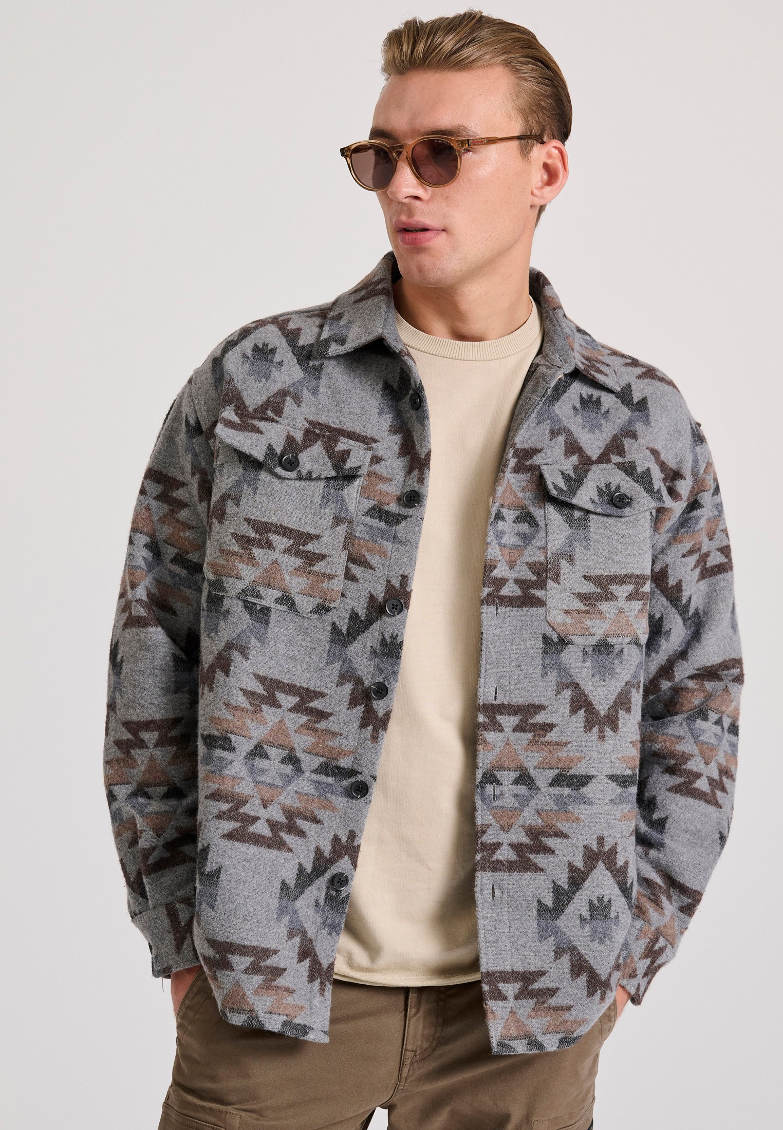 Overshirt flannel πουκάμισο με pattern