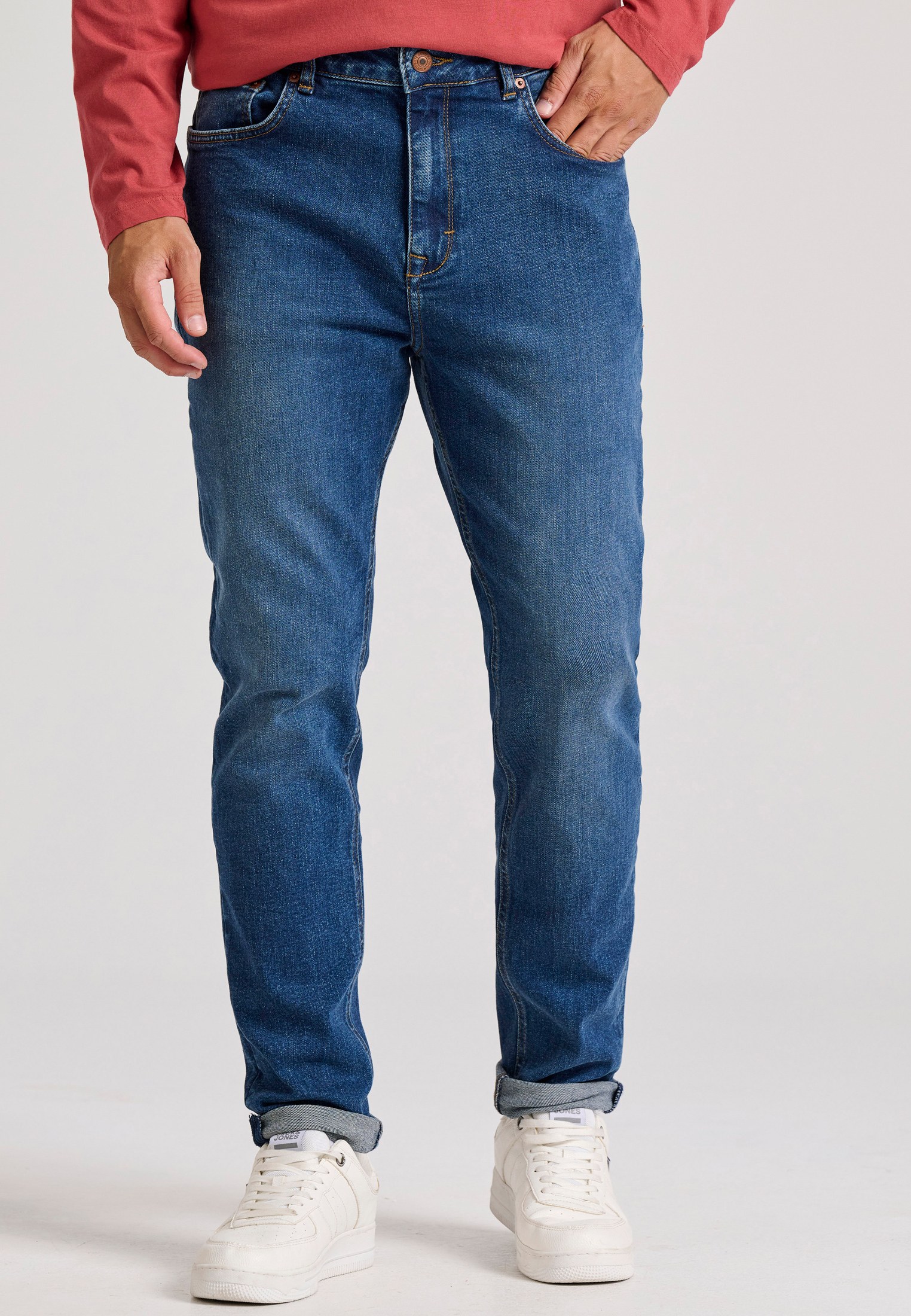 Tapered fit τζιν με ελαφρύ ξεθώριασμα - LTB x Funky Buddha