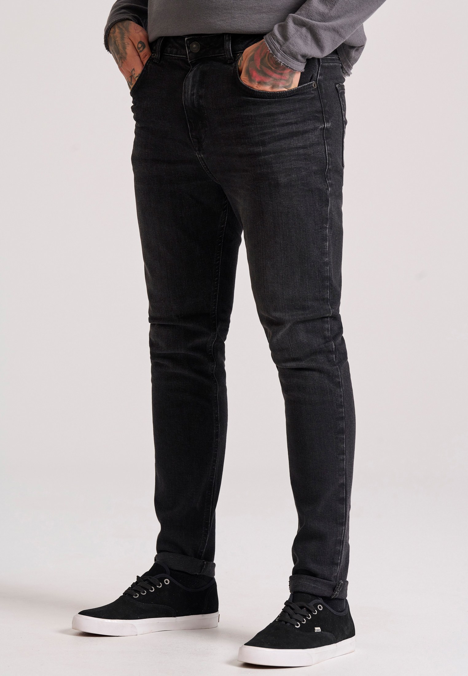 Tapered fit τζιν με ελαφρύ ξεθώριασμα - LTB x Funky Buddha