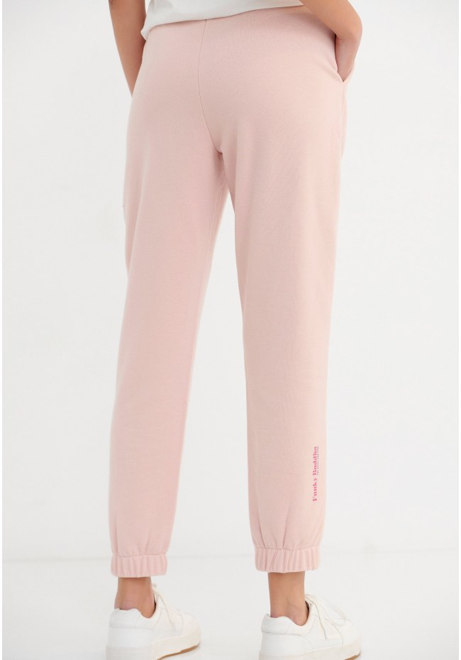 Cuffed joggers with embroidered logo