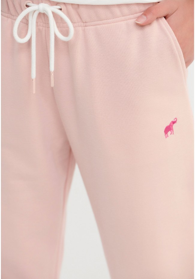 Cuffed joggers with embroidered logo