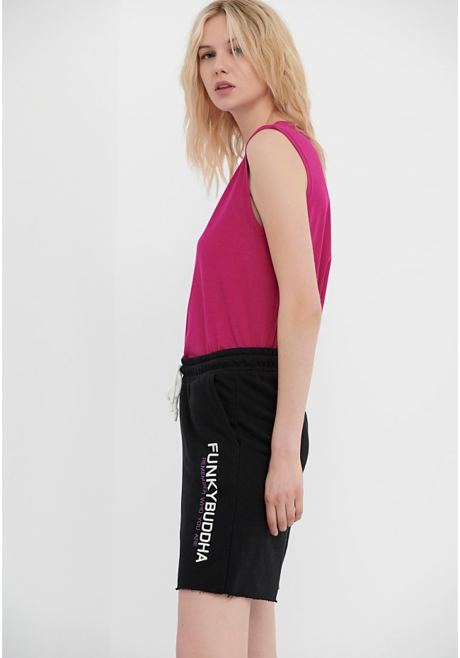 Αθλητική βερμούδα με Funky Buddha κέντημα